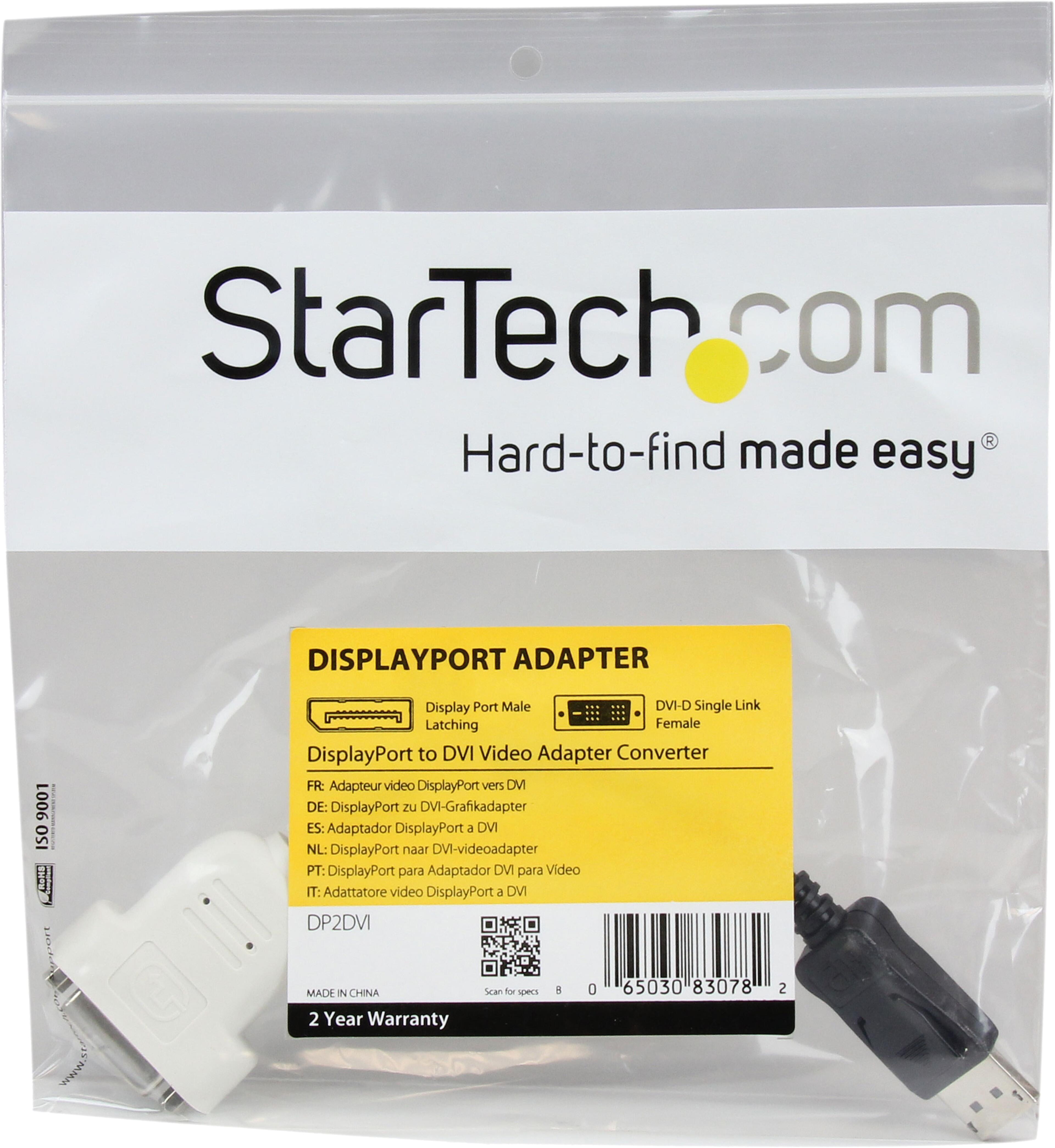 StarTech DisplayPort - DVI-D Adapter