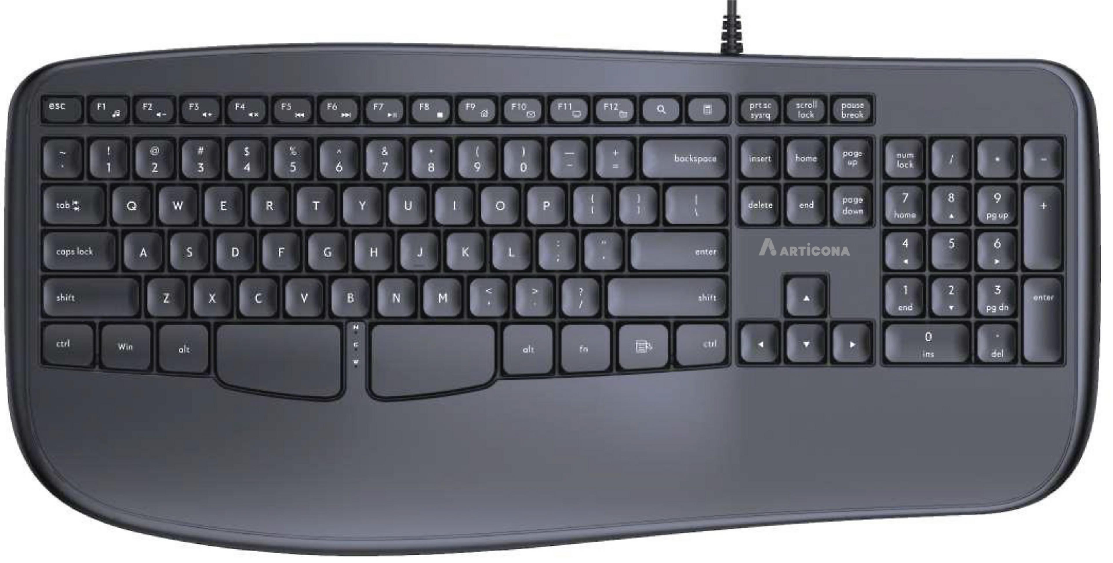 ARTICONA Wired Ergonomic Keyboard