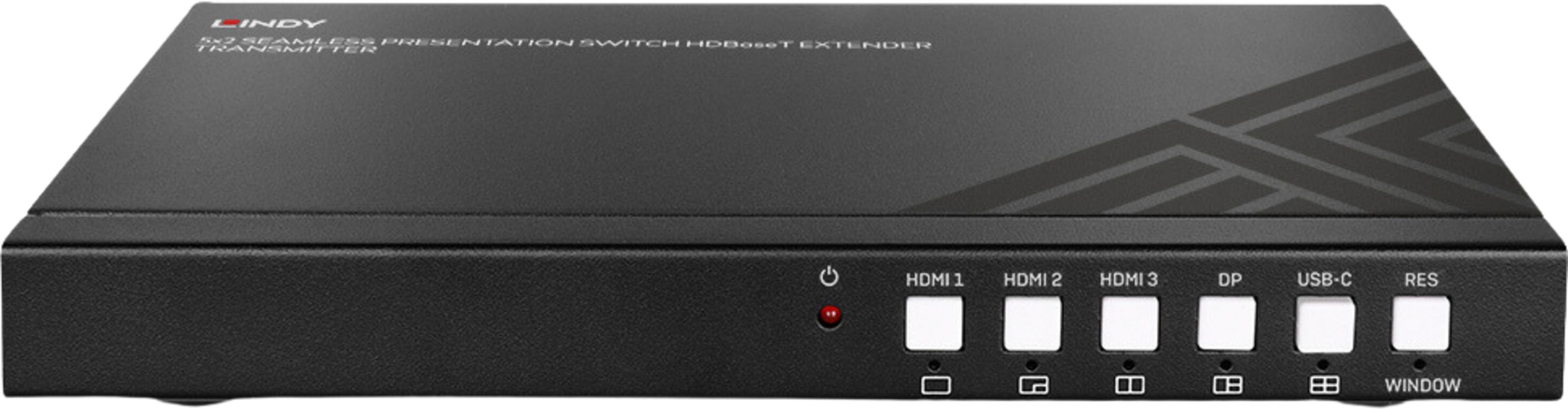 Répartiteur/sélect 5:1 LINDY HDMI/DP/USB