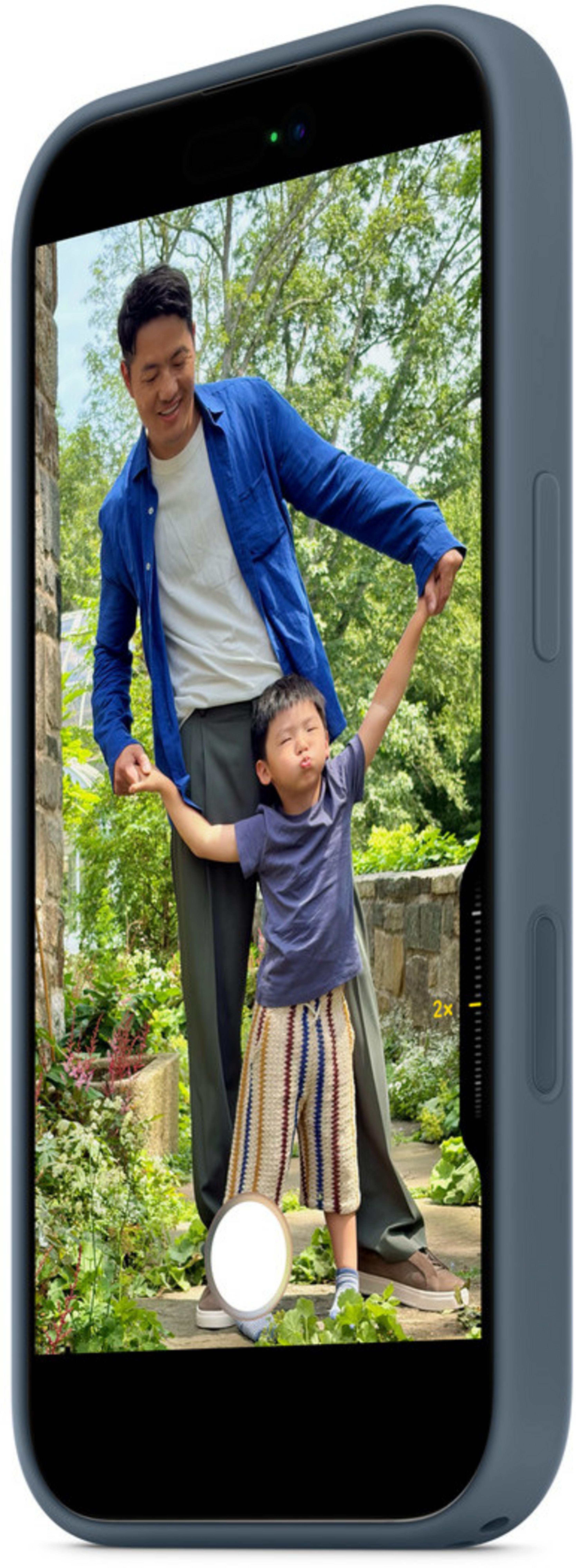 Coque silicone Apple iPh17 bleu maritime