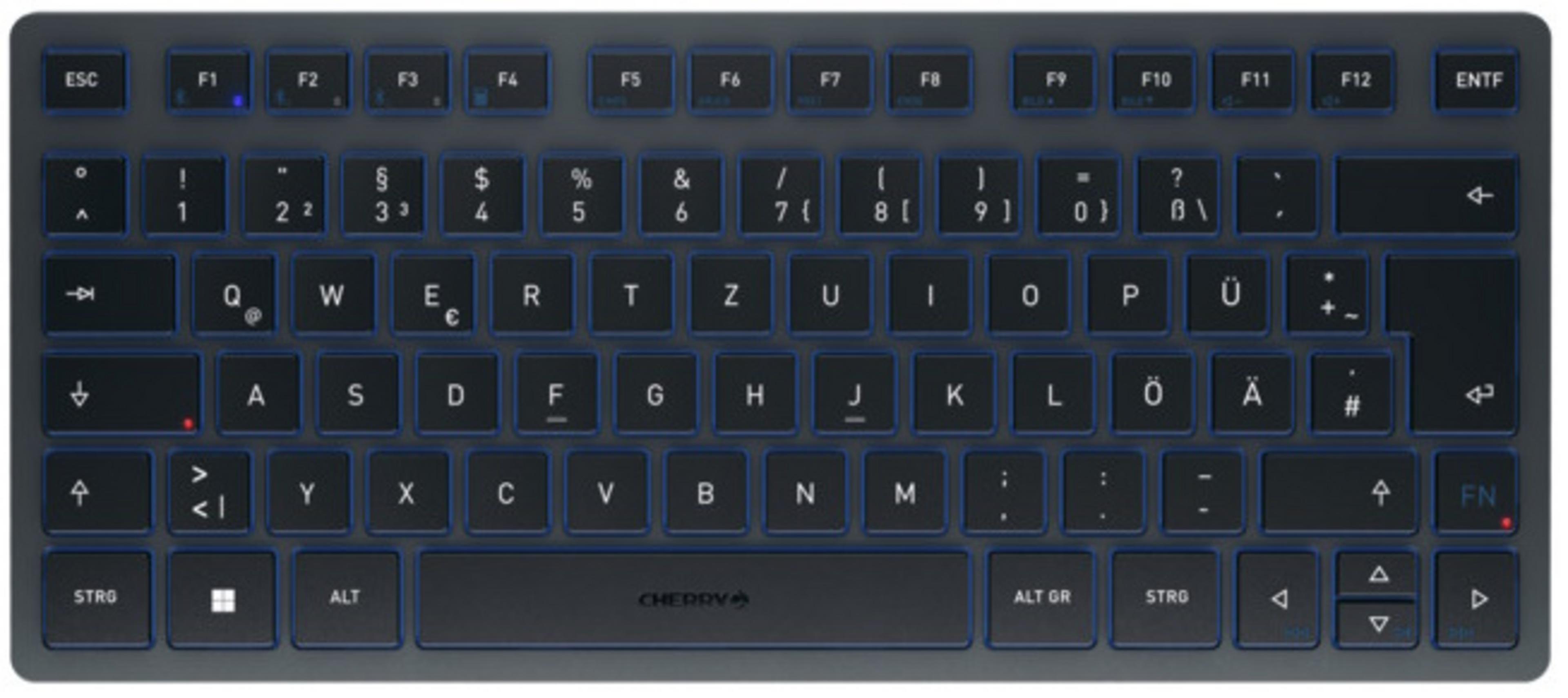 CHERRY KW 7100 MINI Tastatur slate blue