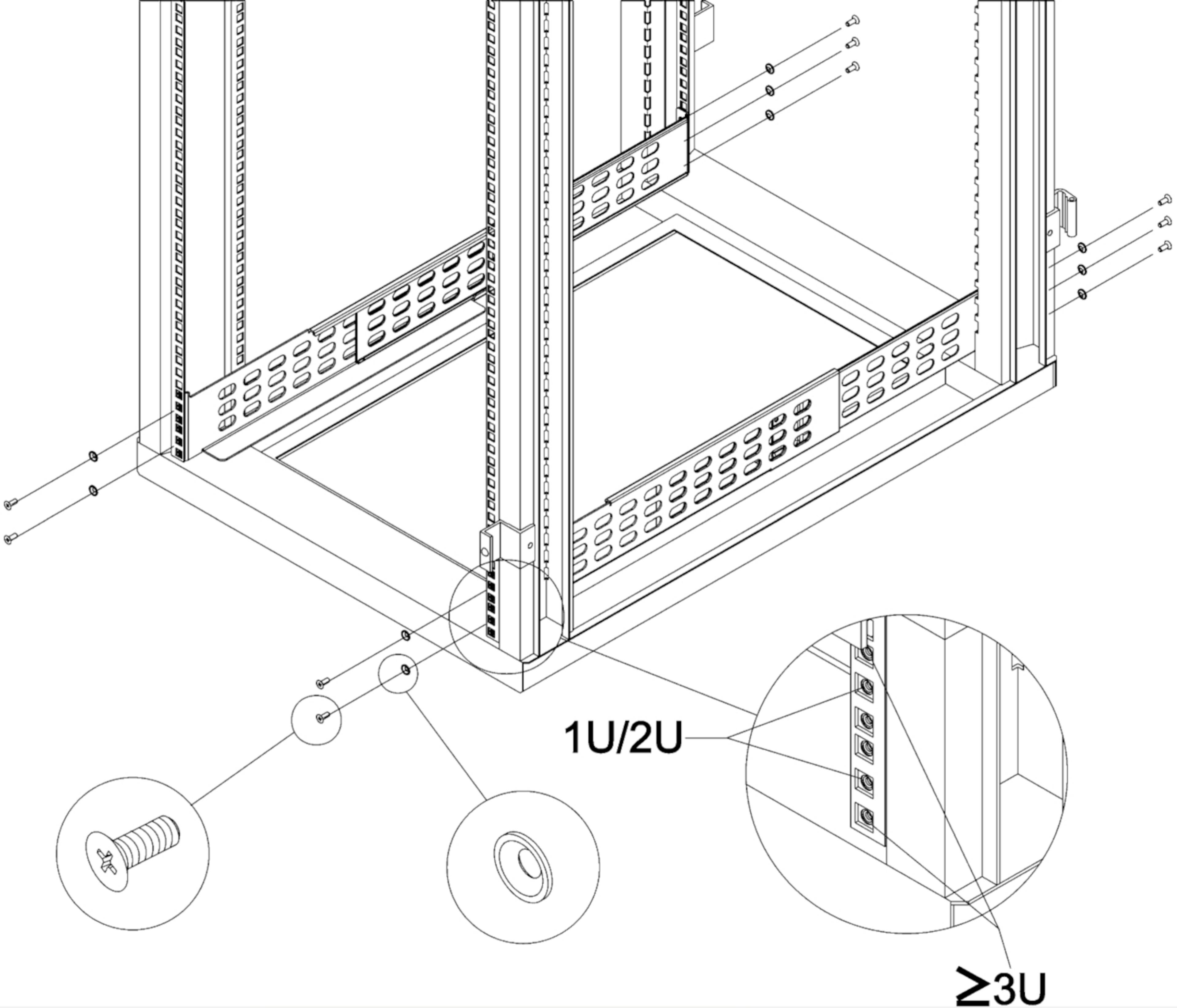 Rackové kolejničky APC pro Smart RM