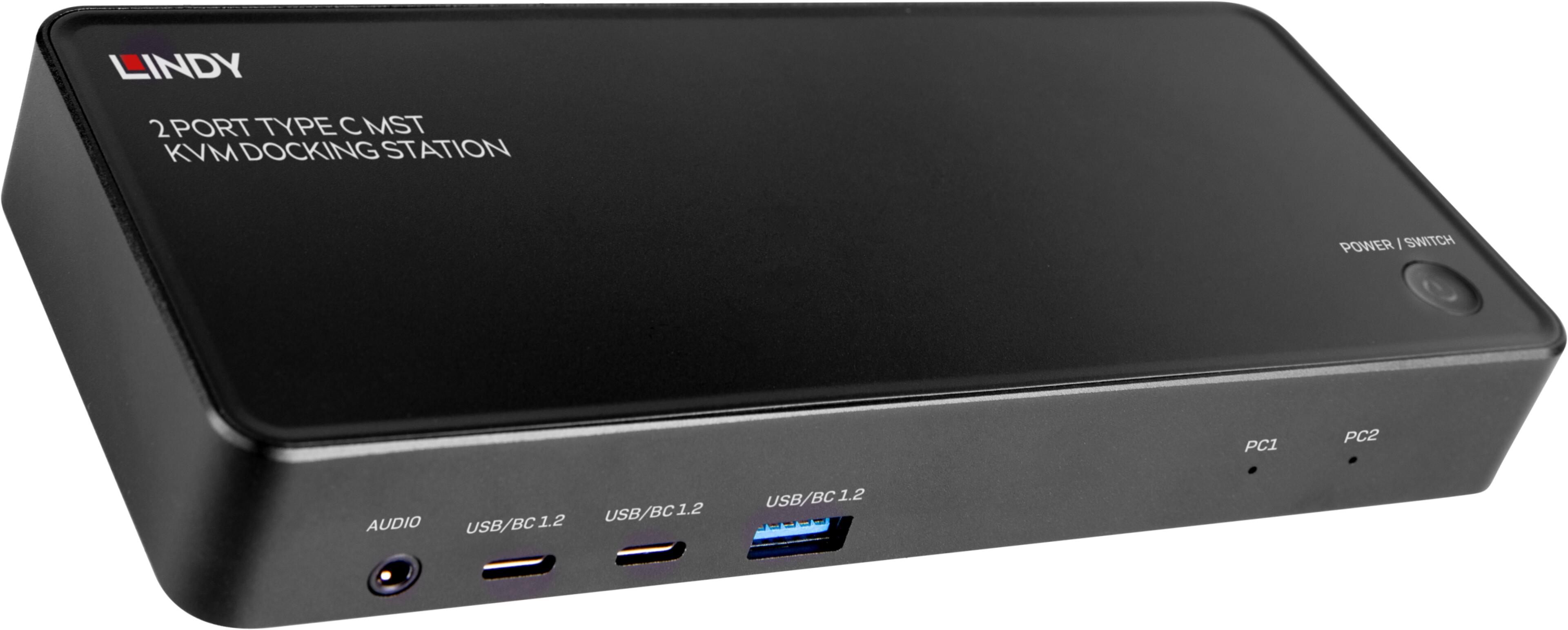 LINDY MST KVM USB-C - HDMI/DP Docking