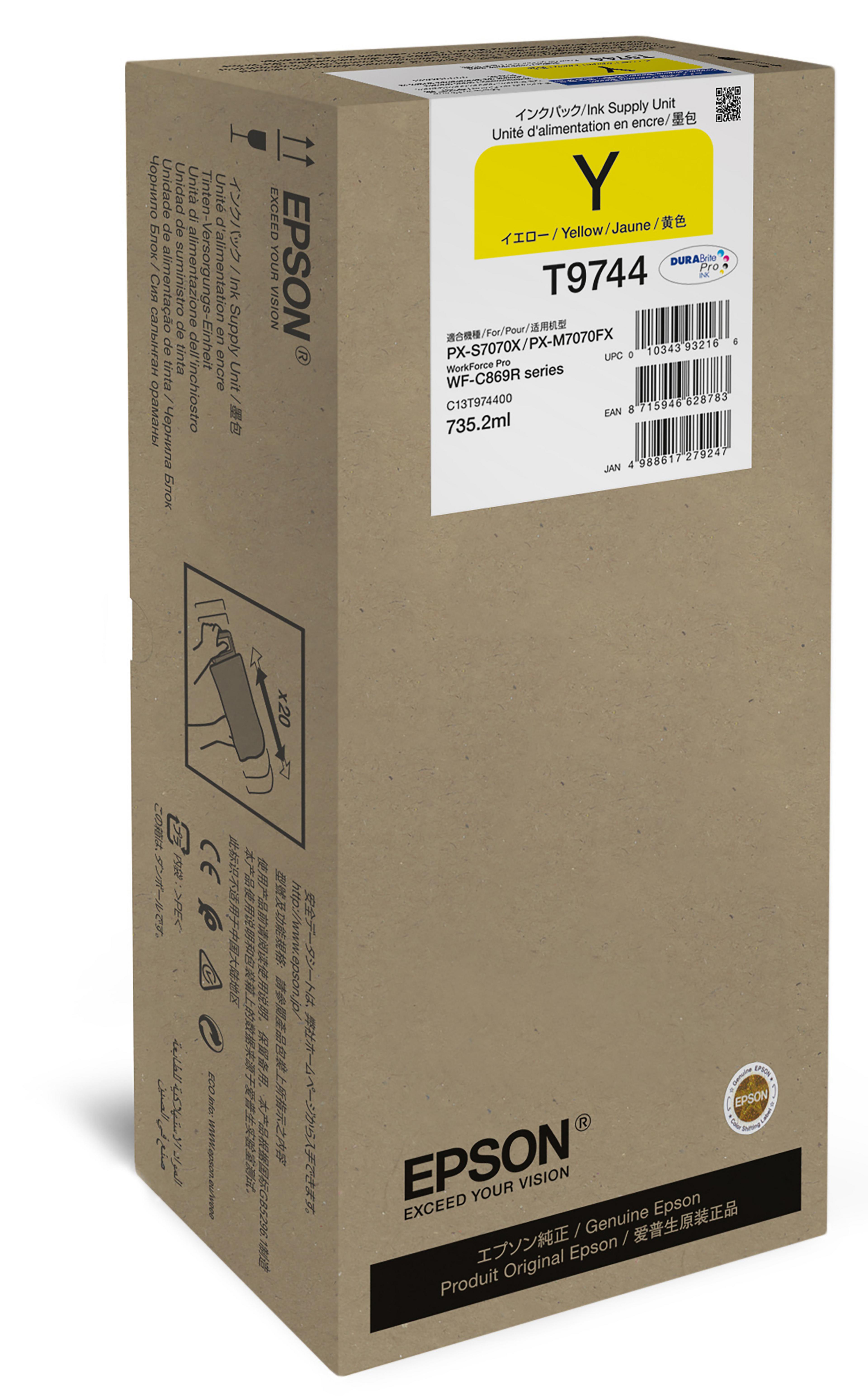Epson T9744 XXL Ink Yellow