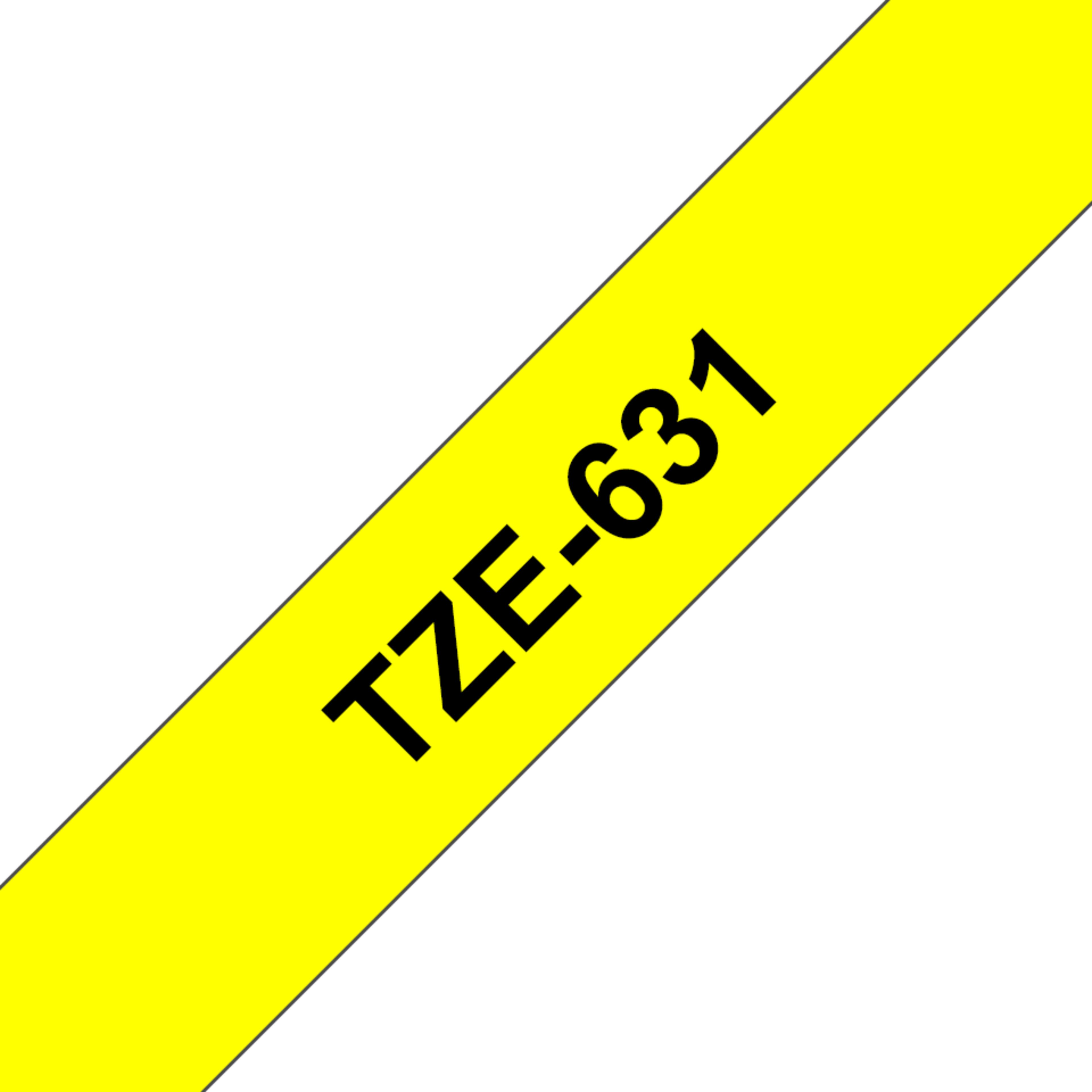 Brother TZe-631 12mmx8m Schriftband gelb