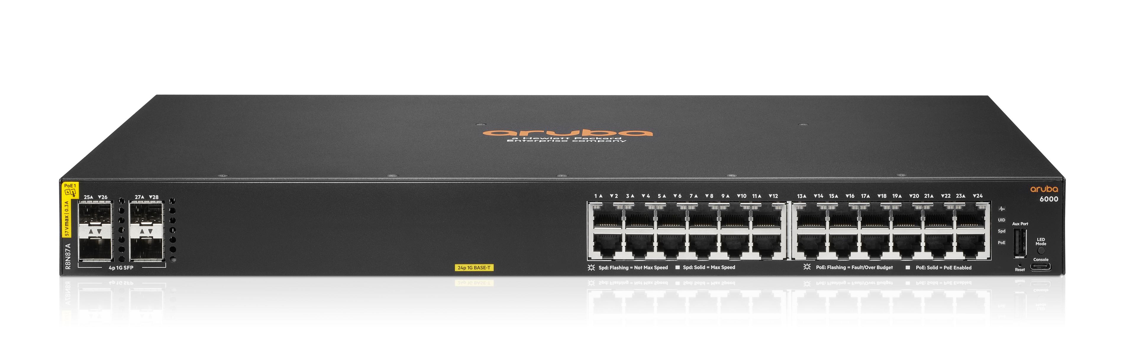 HPE Aruba 6000 24G PoE Switch