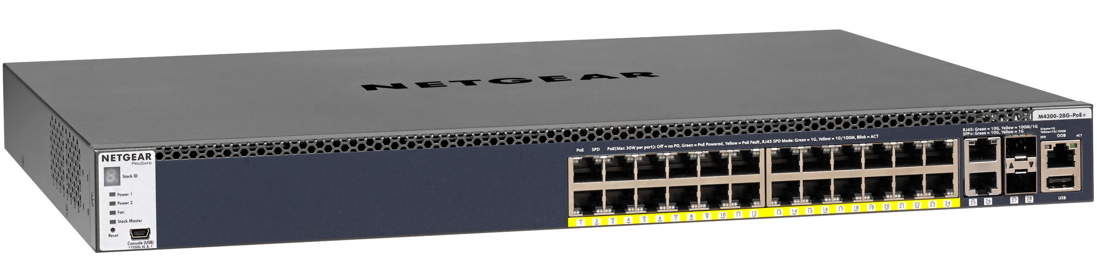 NETGEAR ProSAFE M4300-28G-PoE+ Switch