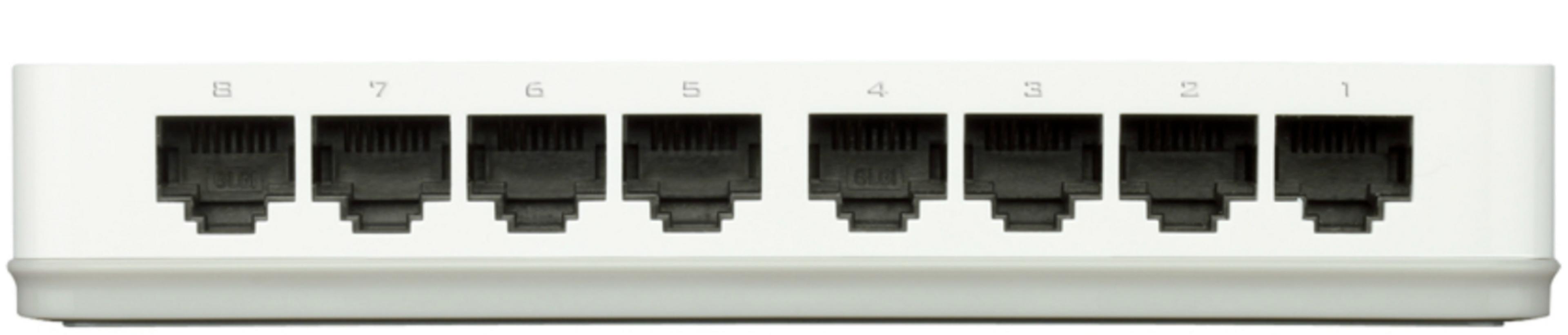Prepínač D-Link GO-SW-8E