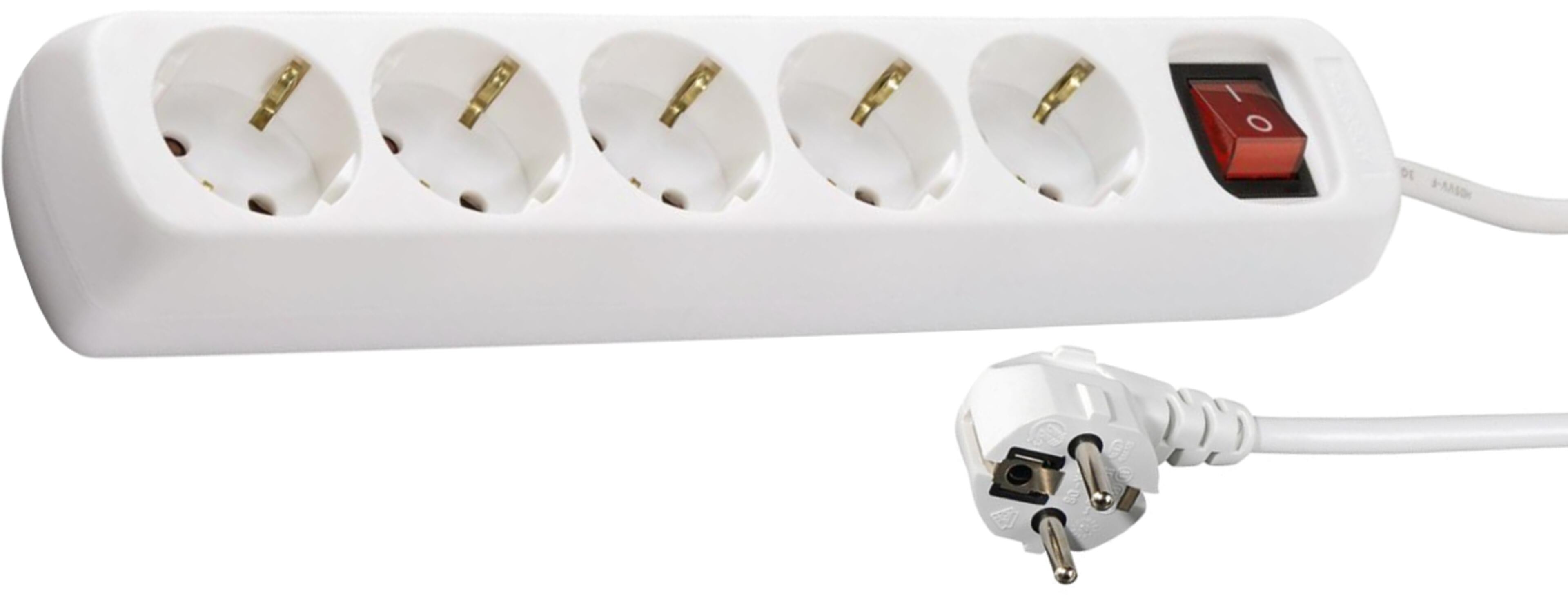 5-socket Power Strip 1.4m Switch