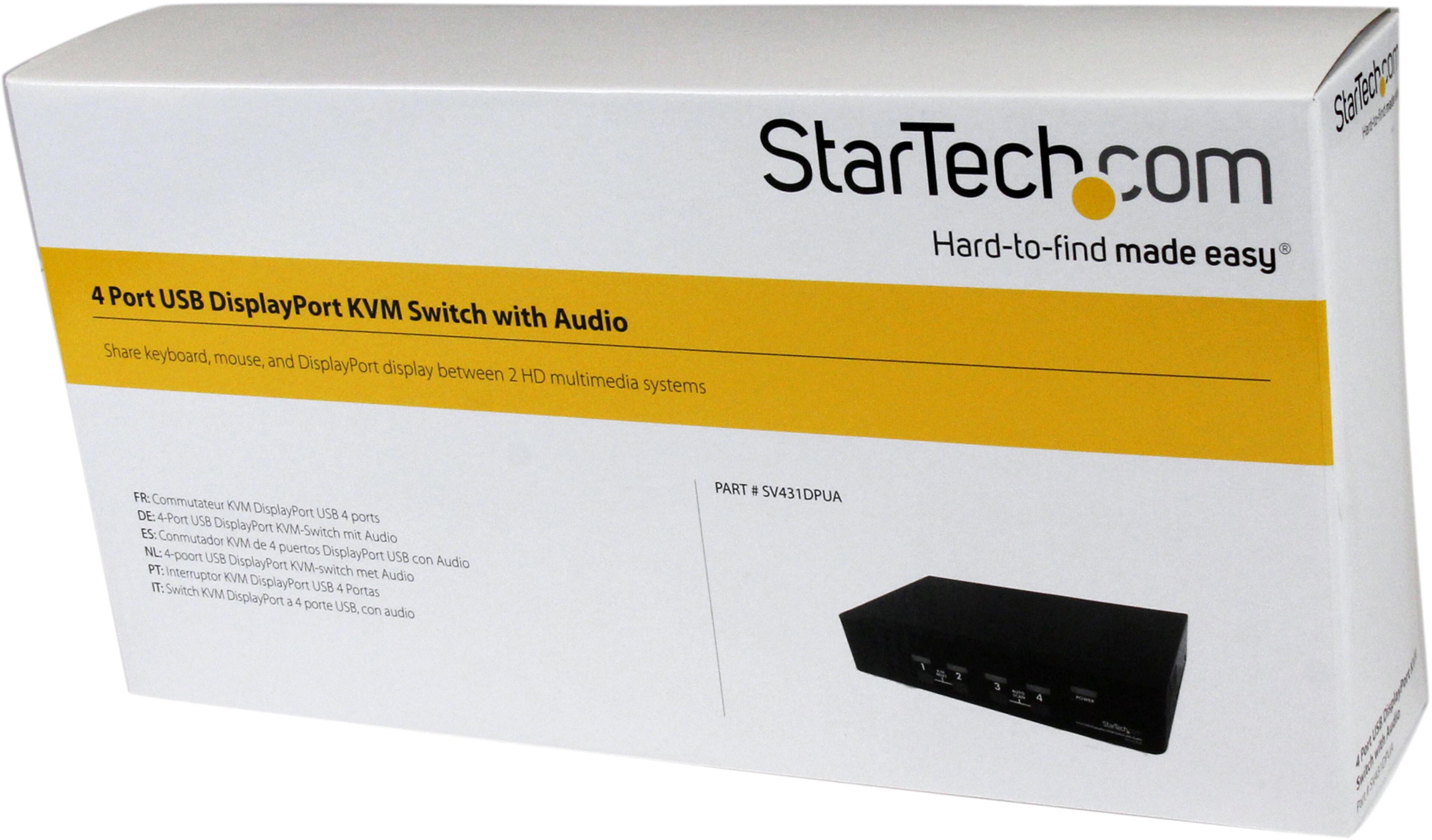 StarTech KVM Switch 4-port DisplayPort