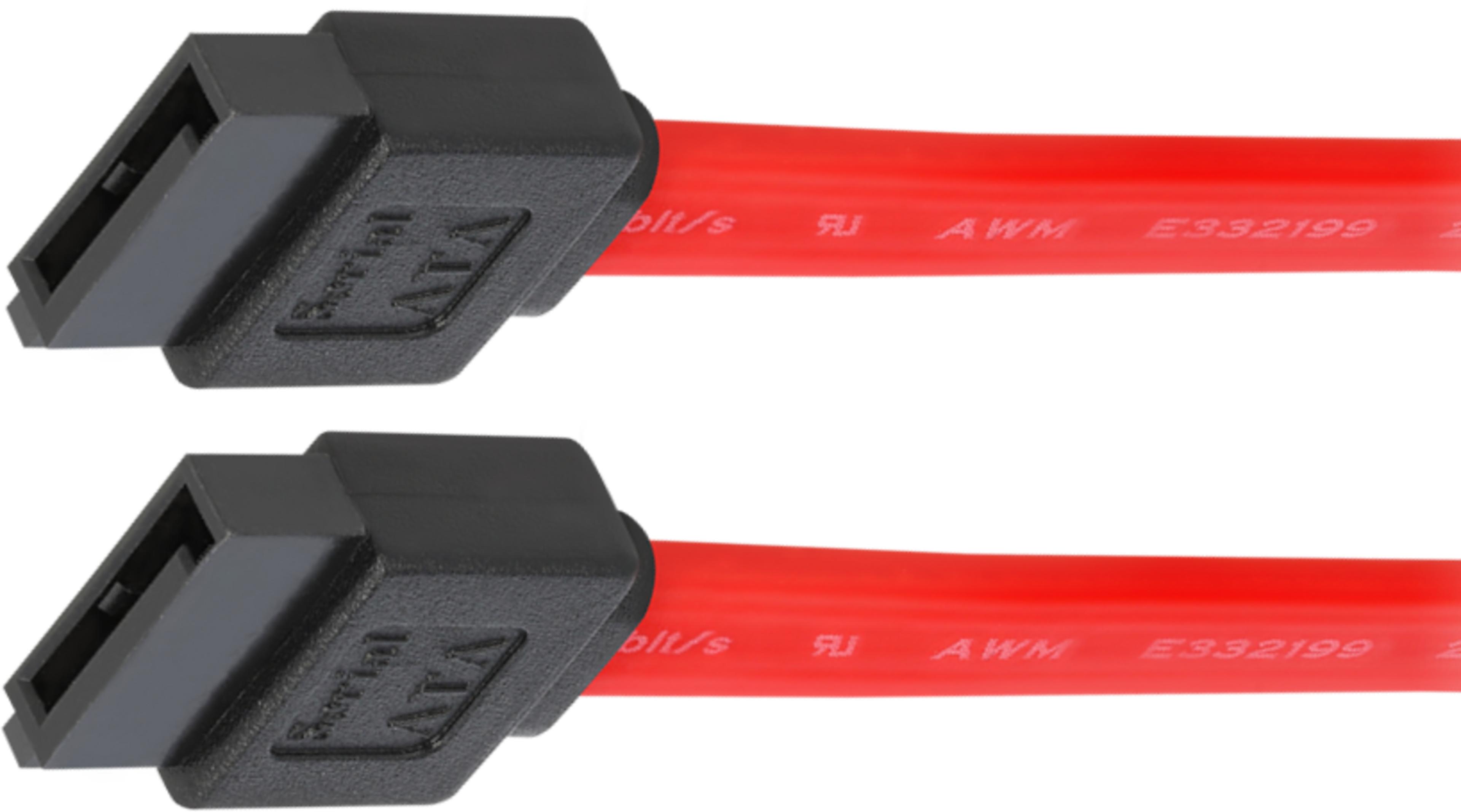 Cable SATA/m - SATA/m Int. 0.3m Red