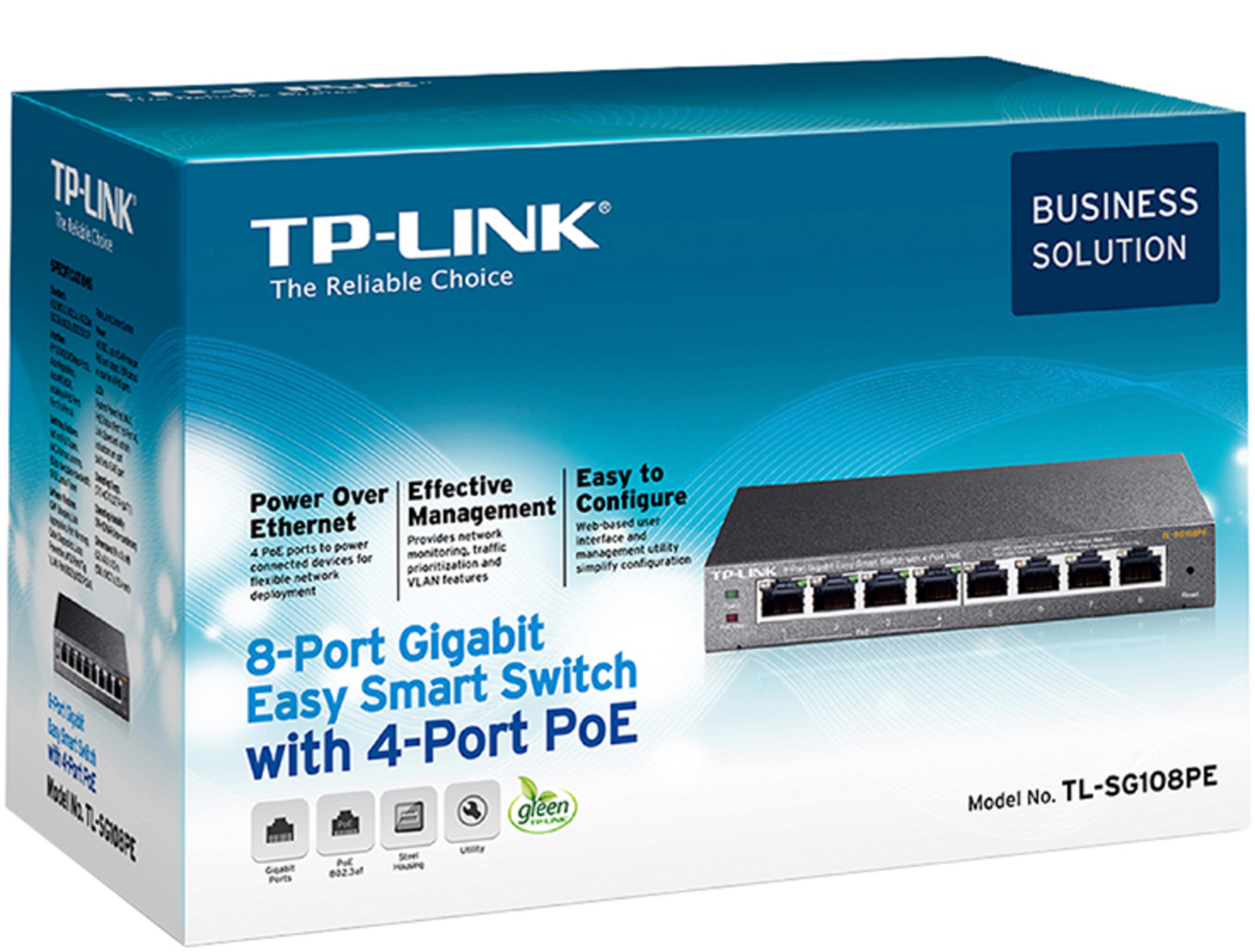 TP-LINK TL-SG108PE PoE Switch
