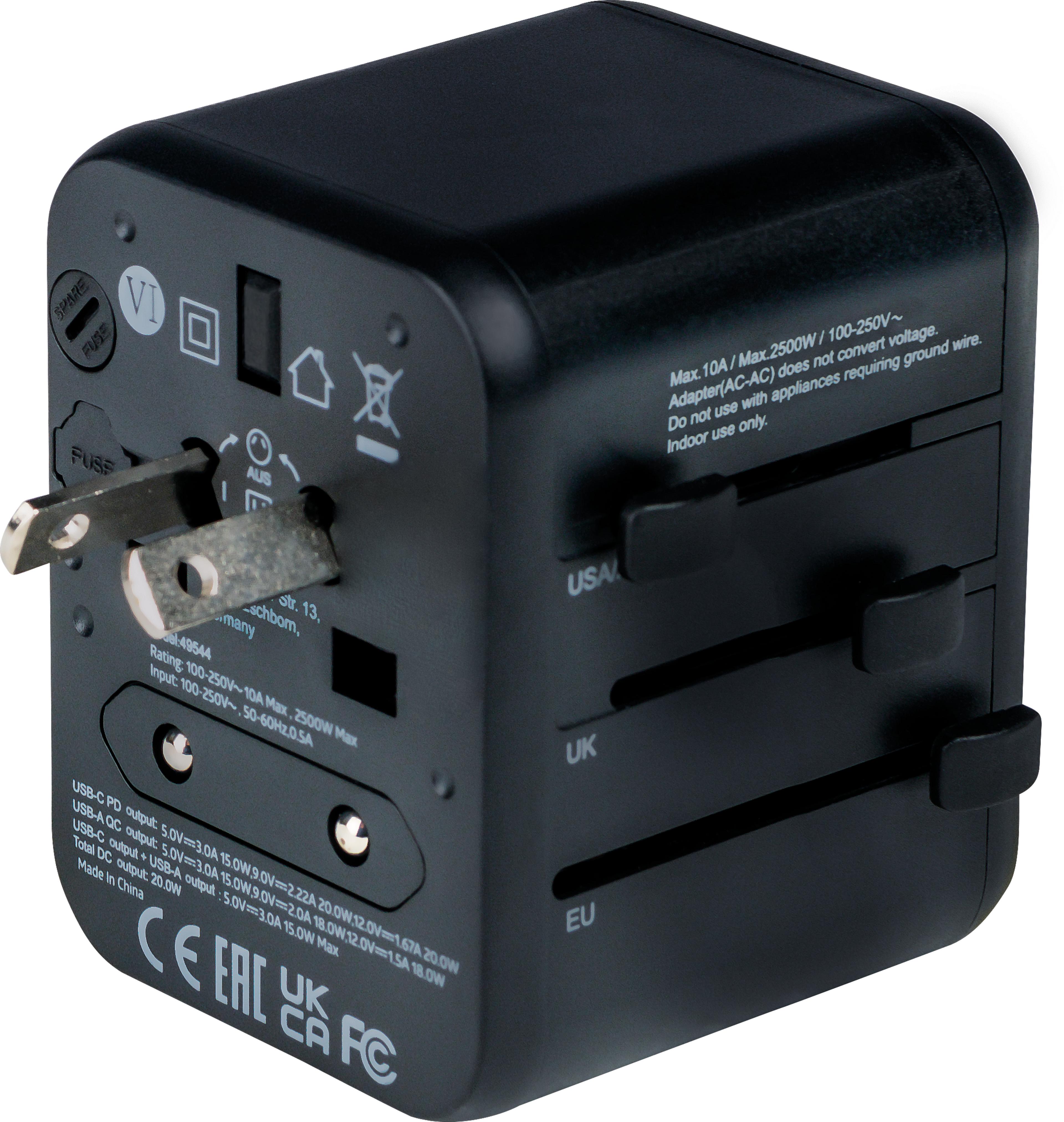 Verbatim World + 2x USB Travel Adapter