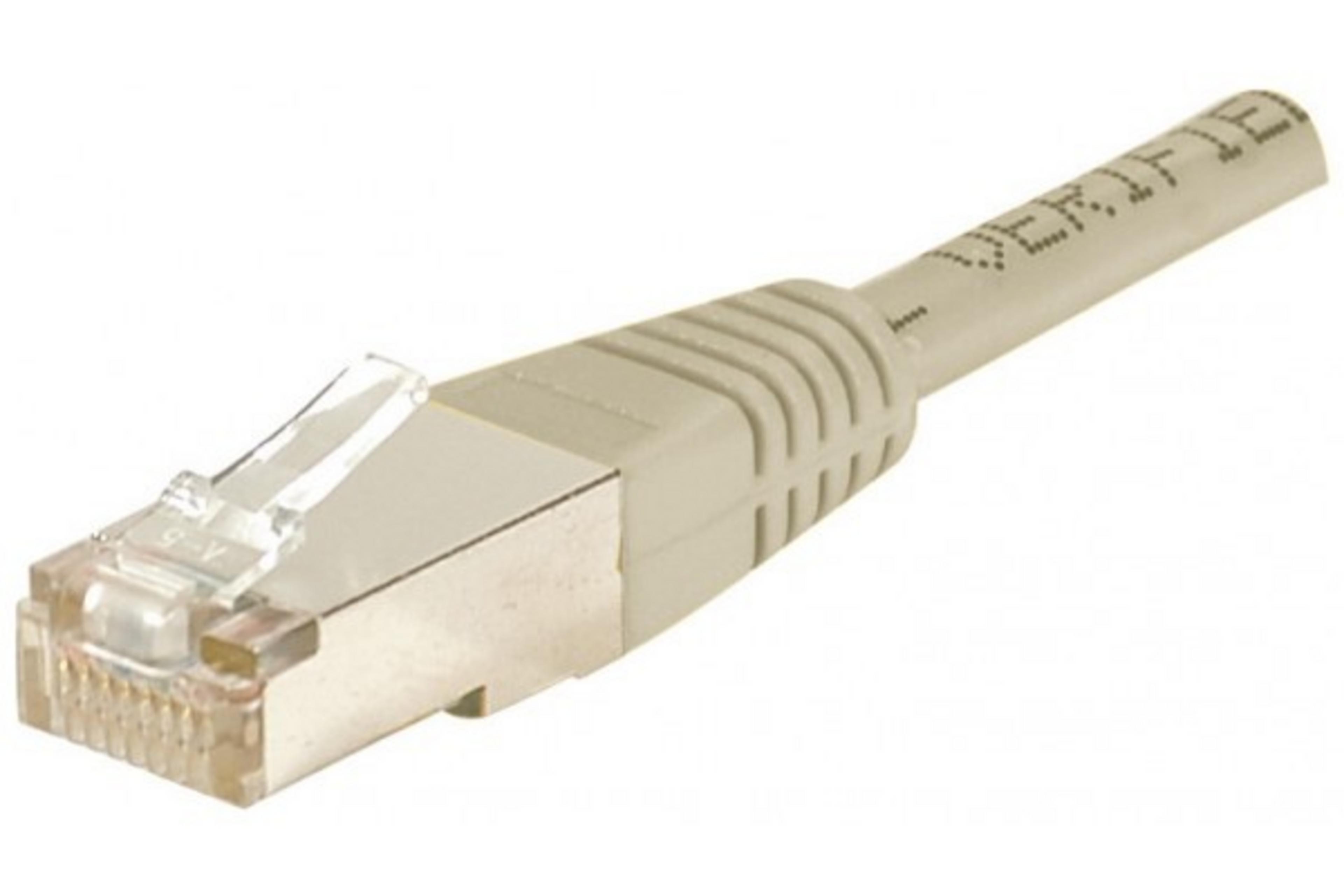 Câble patch RJ45 FTP Cat6 gris, 20 m