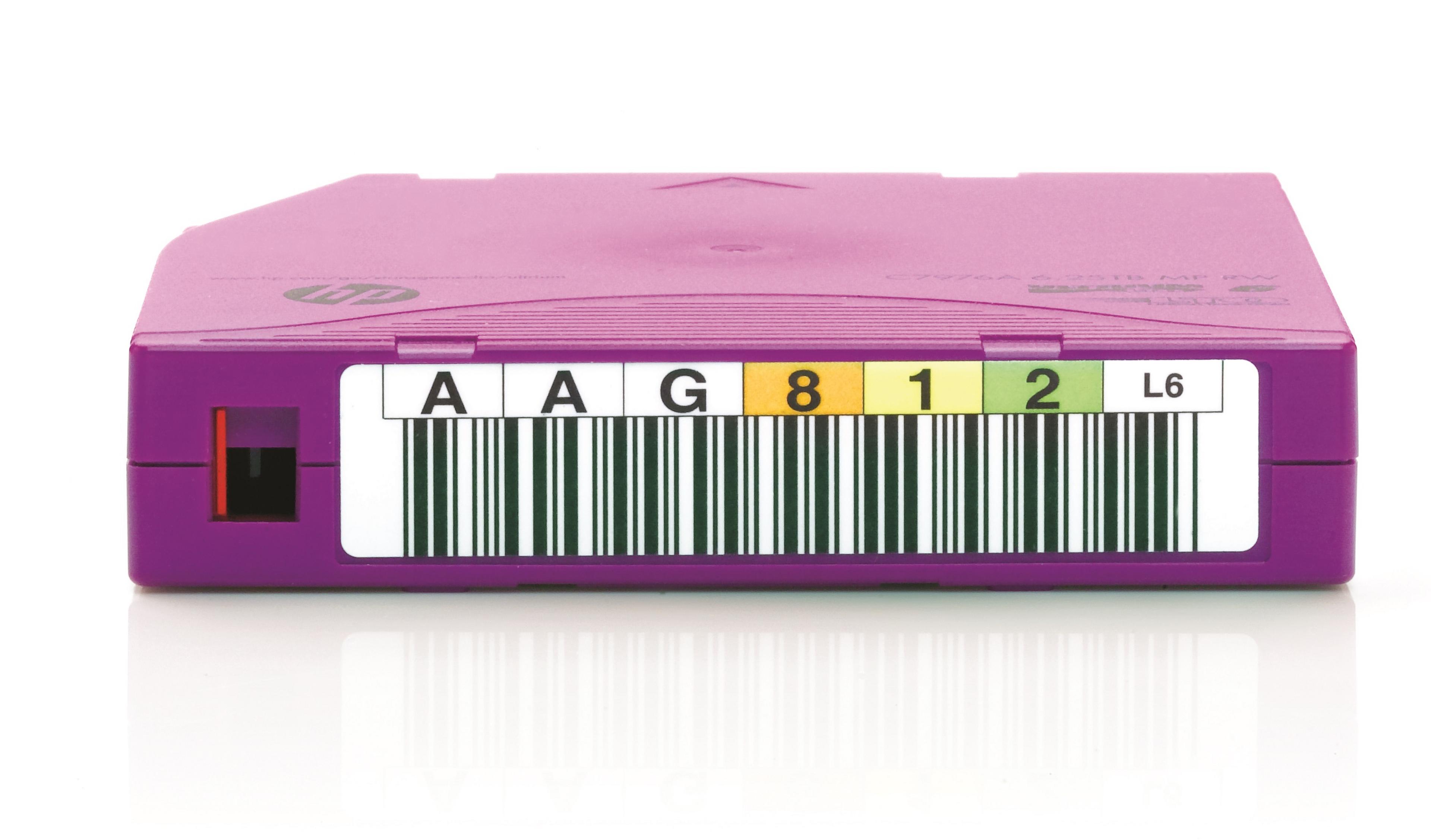 HPE LTO-6 Ultrium (MP) Tape + Label