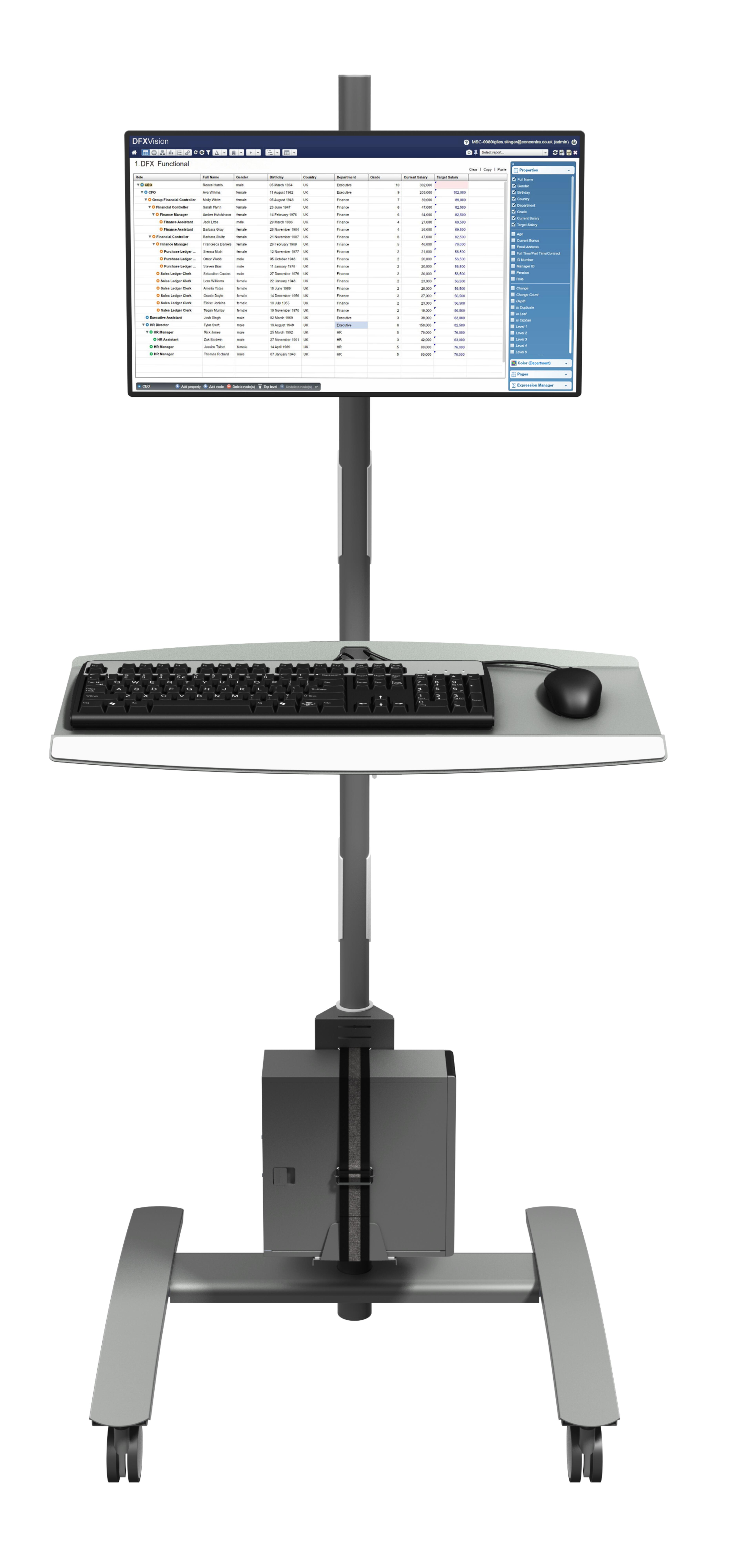 Dataflex Viewmate Workst. Trolley