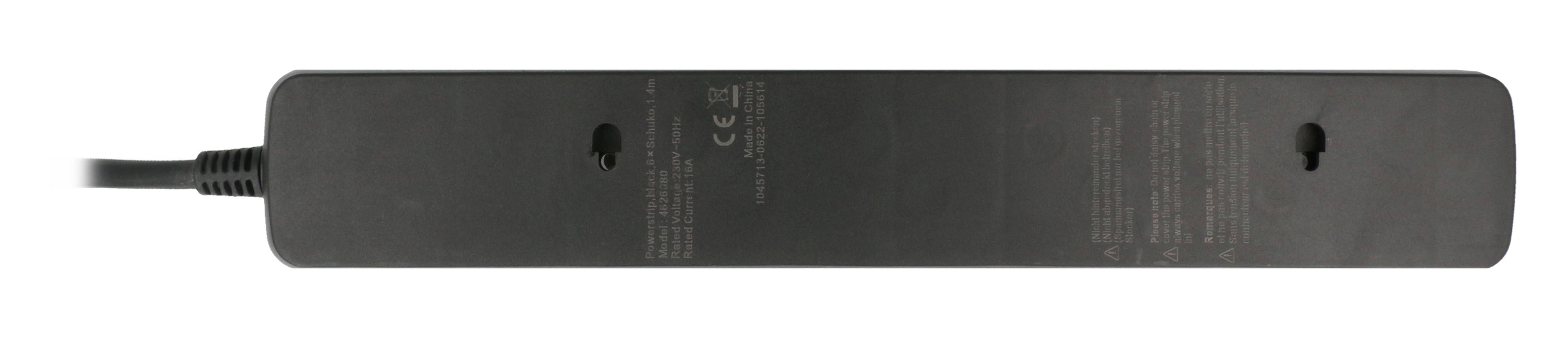 Steckdosenleiste 6fach 1,4 m Schalter