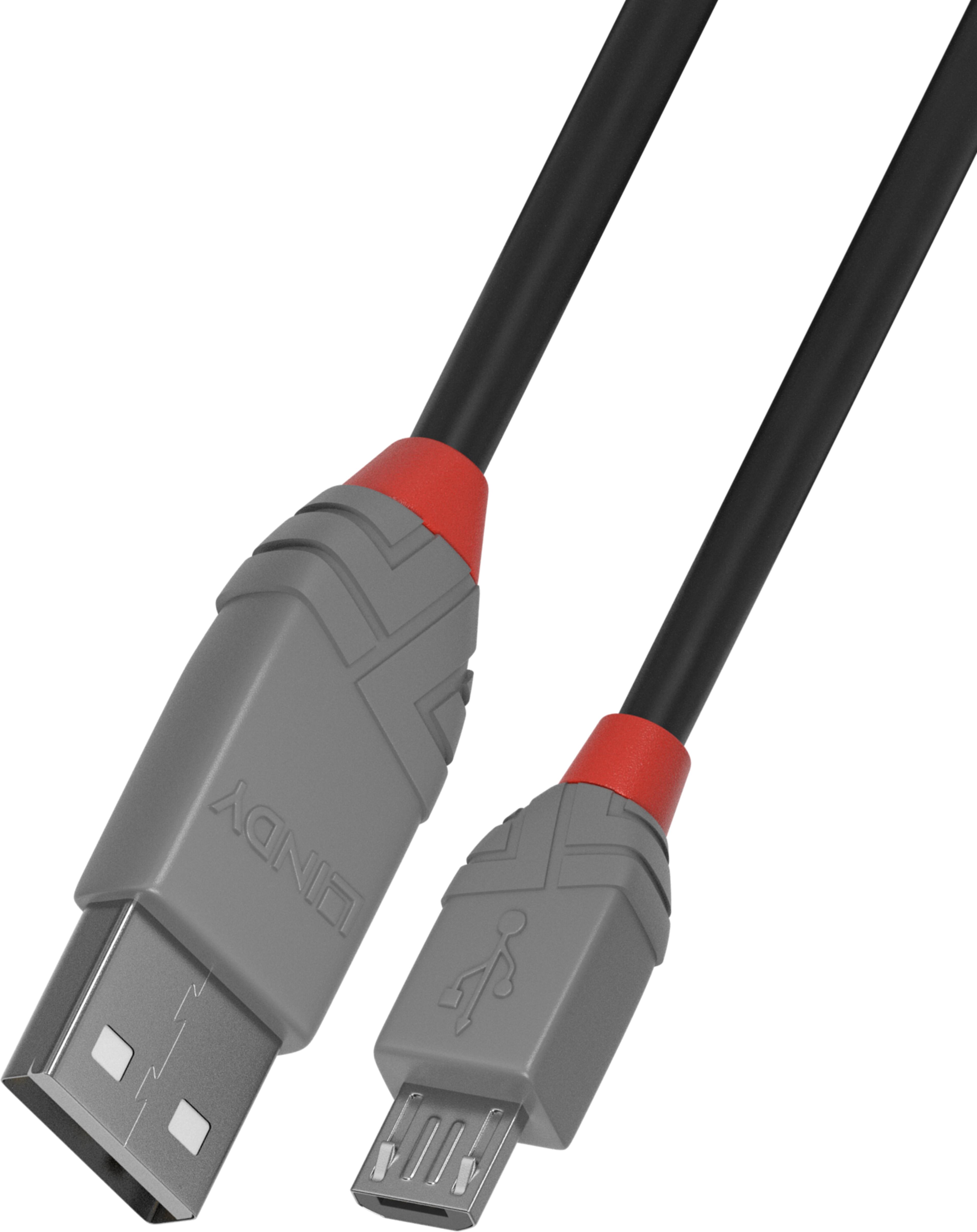 LINDY USB-A to Micro-B Cable 0.2m