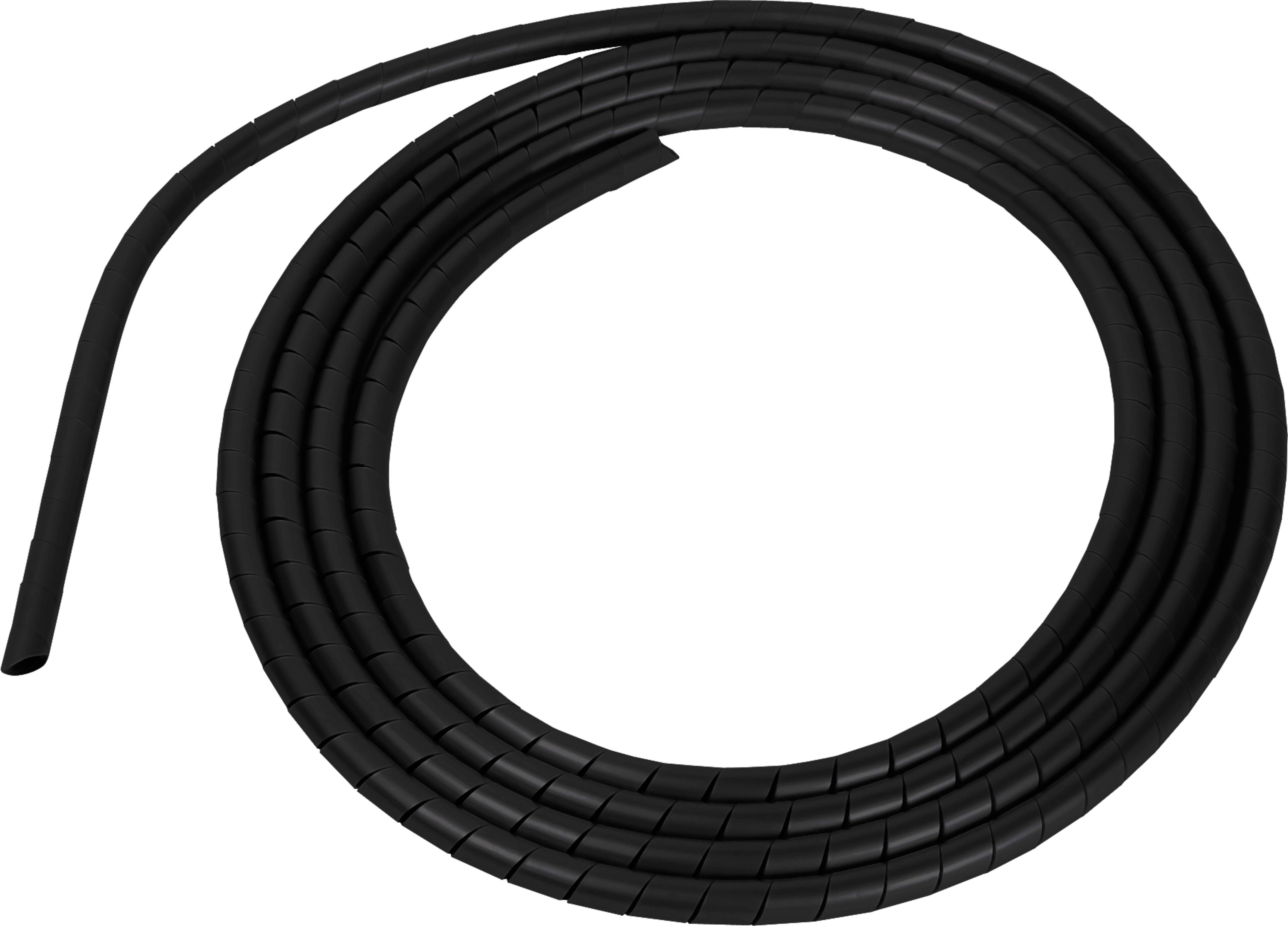 Tube spiralé noir 25m