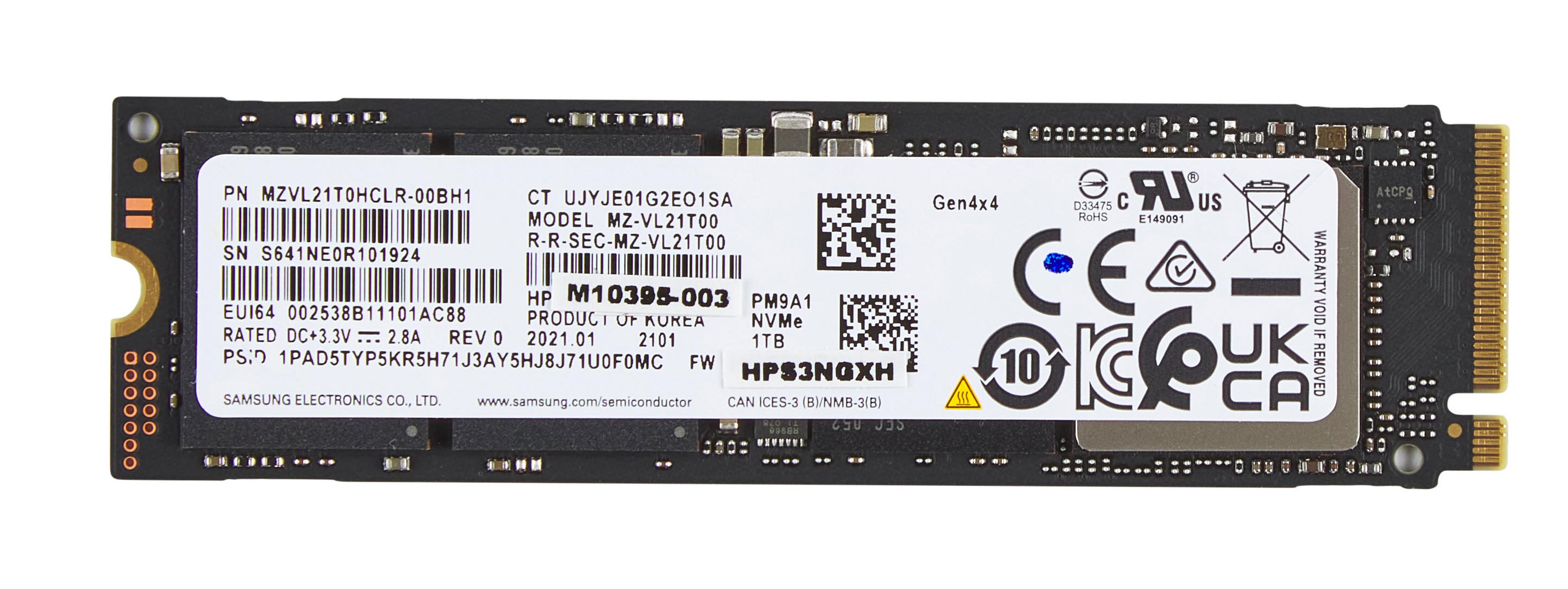 HP 1TB M.2 PCIe NVMe SSD