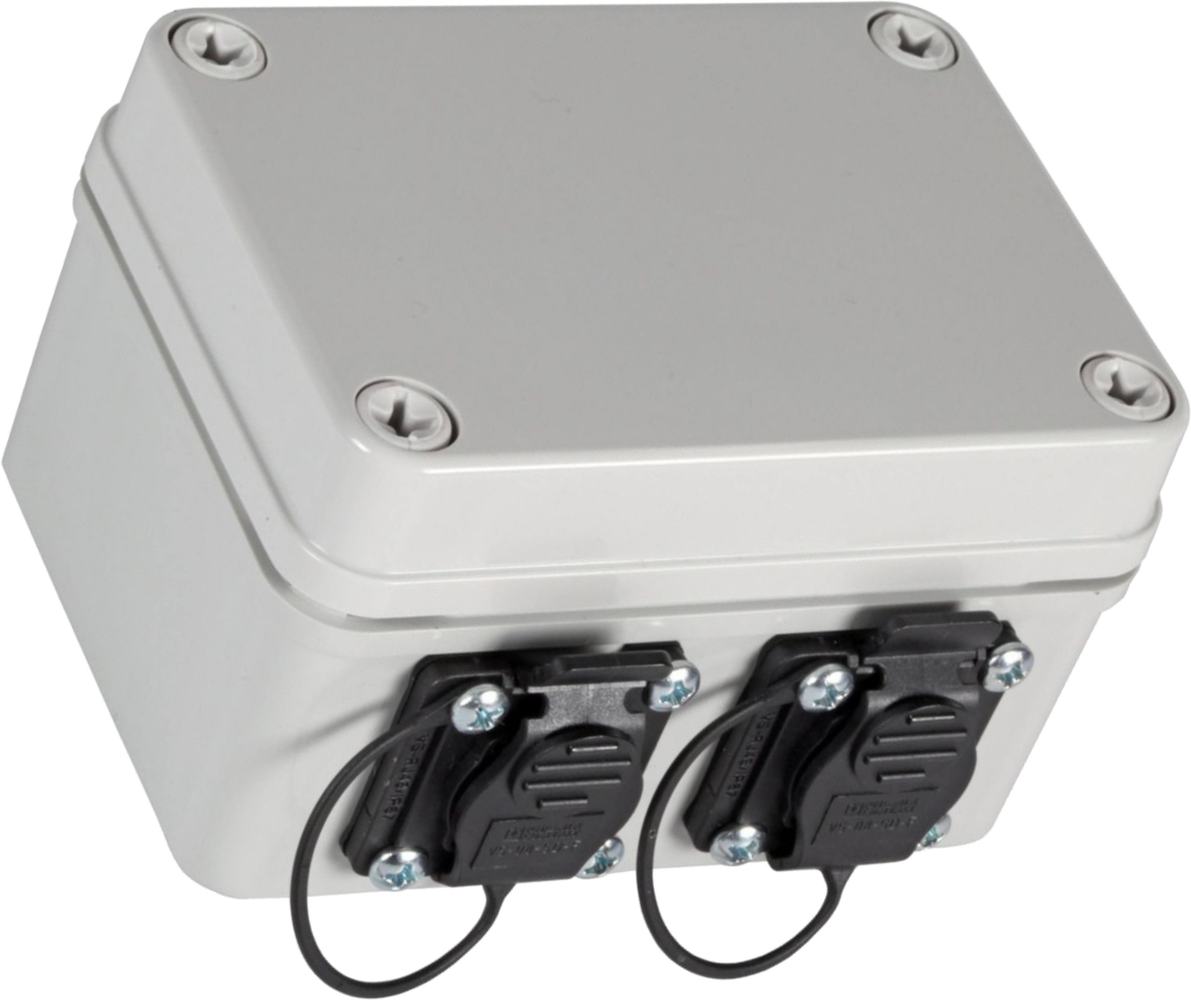 Boîtier répartition IP67 2x gris/noir