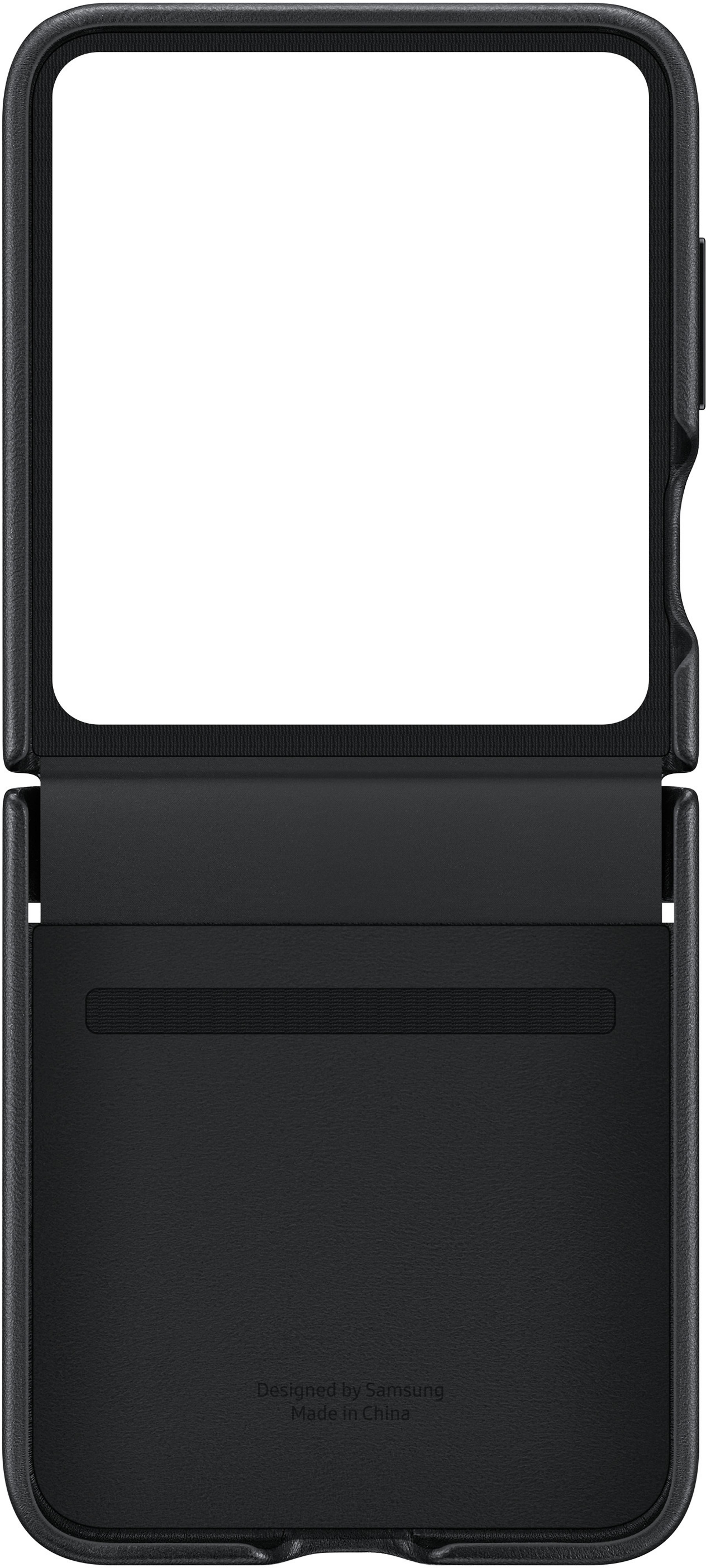 Samsung Z Flip5 Flap Leder Case schwarz