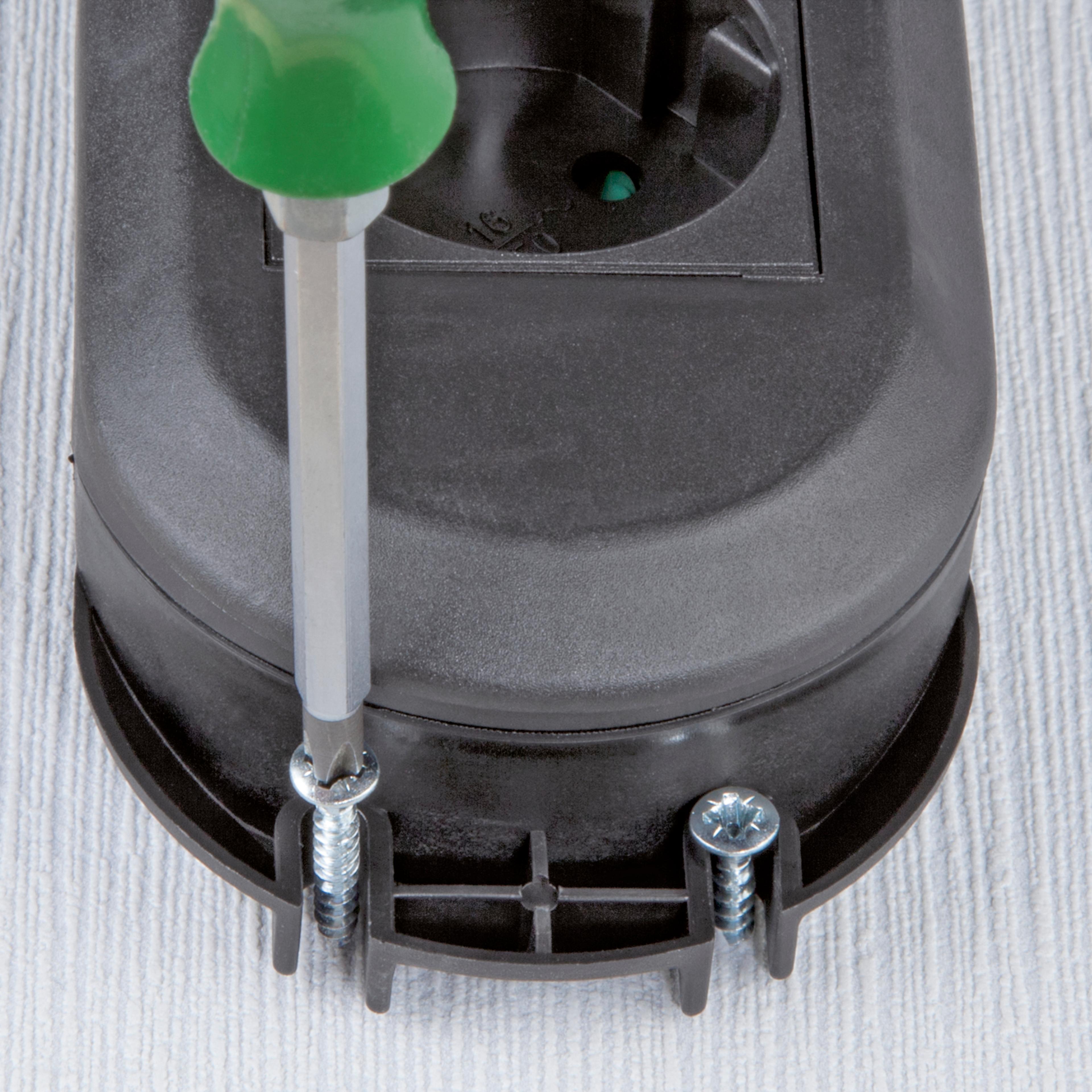 Power Strip 6-way 1.5m w/ Switch Black