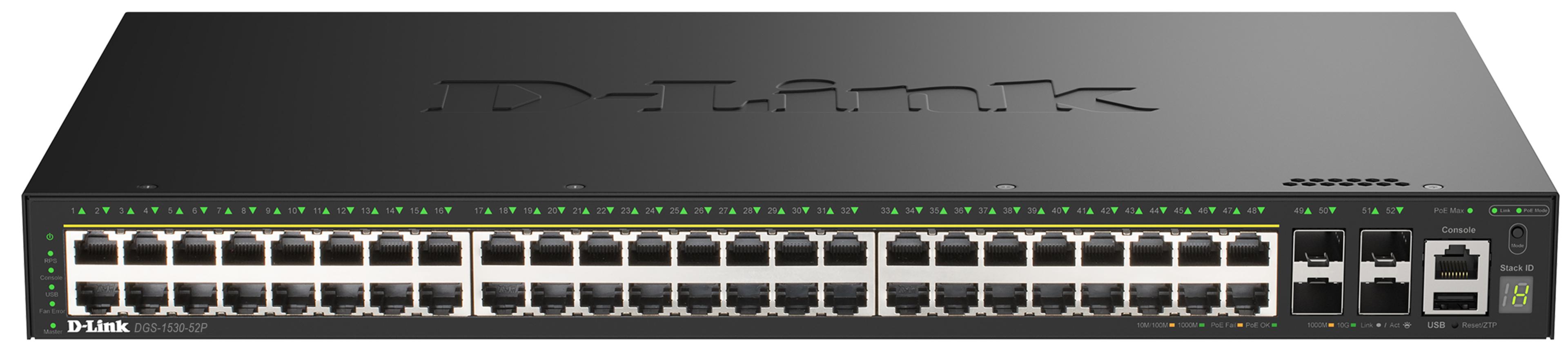 D-Link DGS-1530-52P/E 52-port PoE Switch