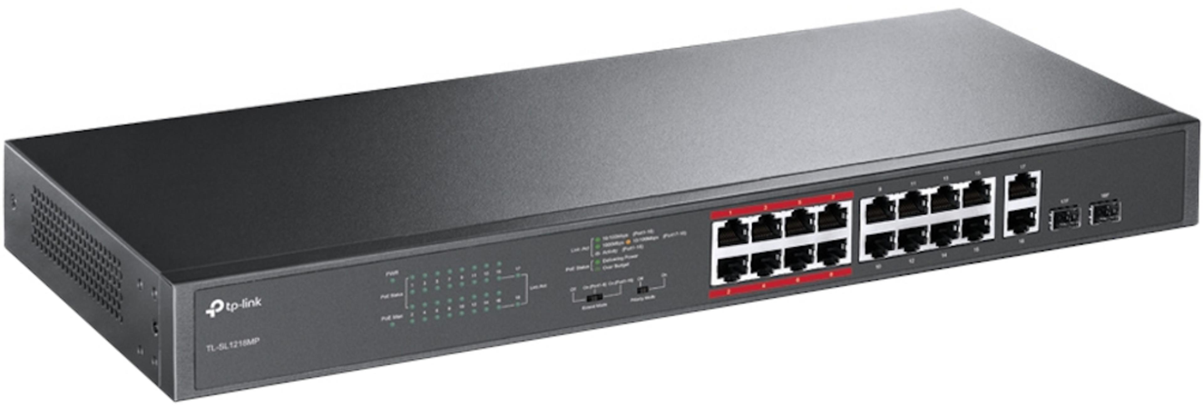 Switch PoE 16 porte TP-LINK TL-SL1218MP