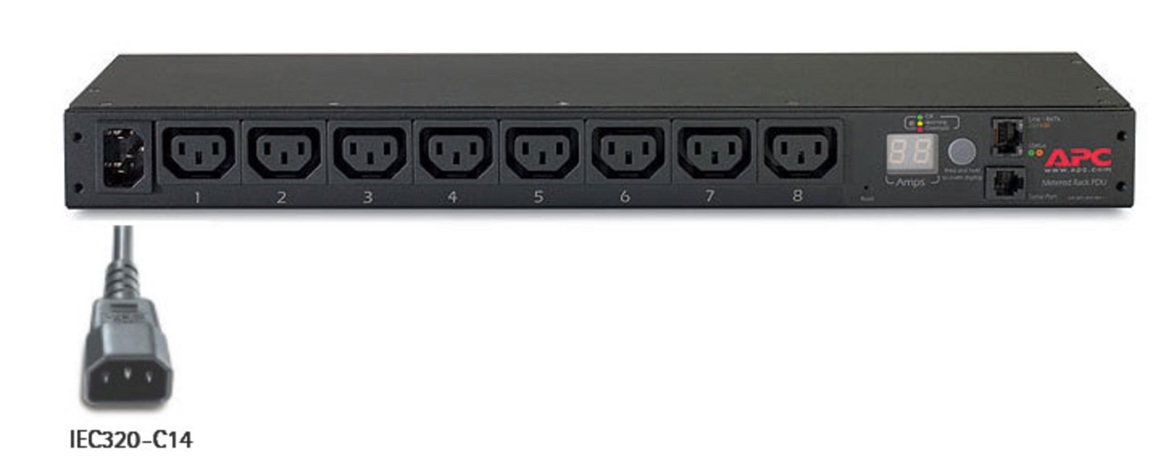 APC metered PDU, 1ph 10A IEC320