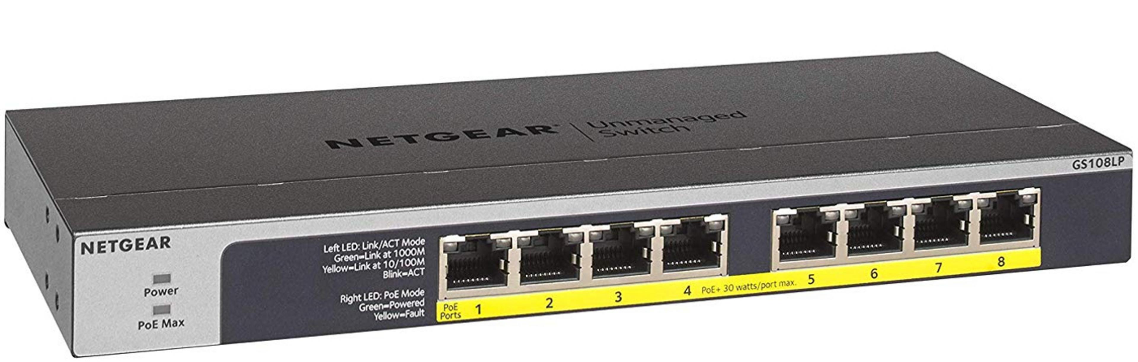 NETGEAR GS108LP PoE switch
