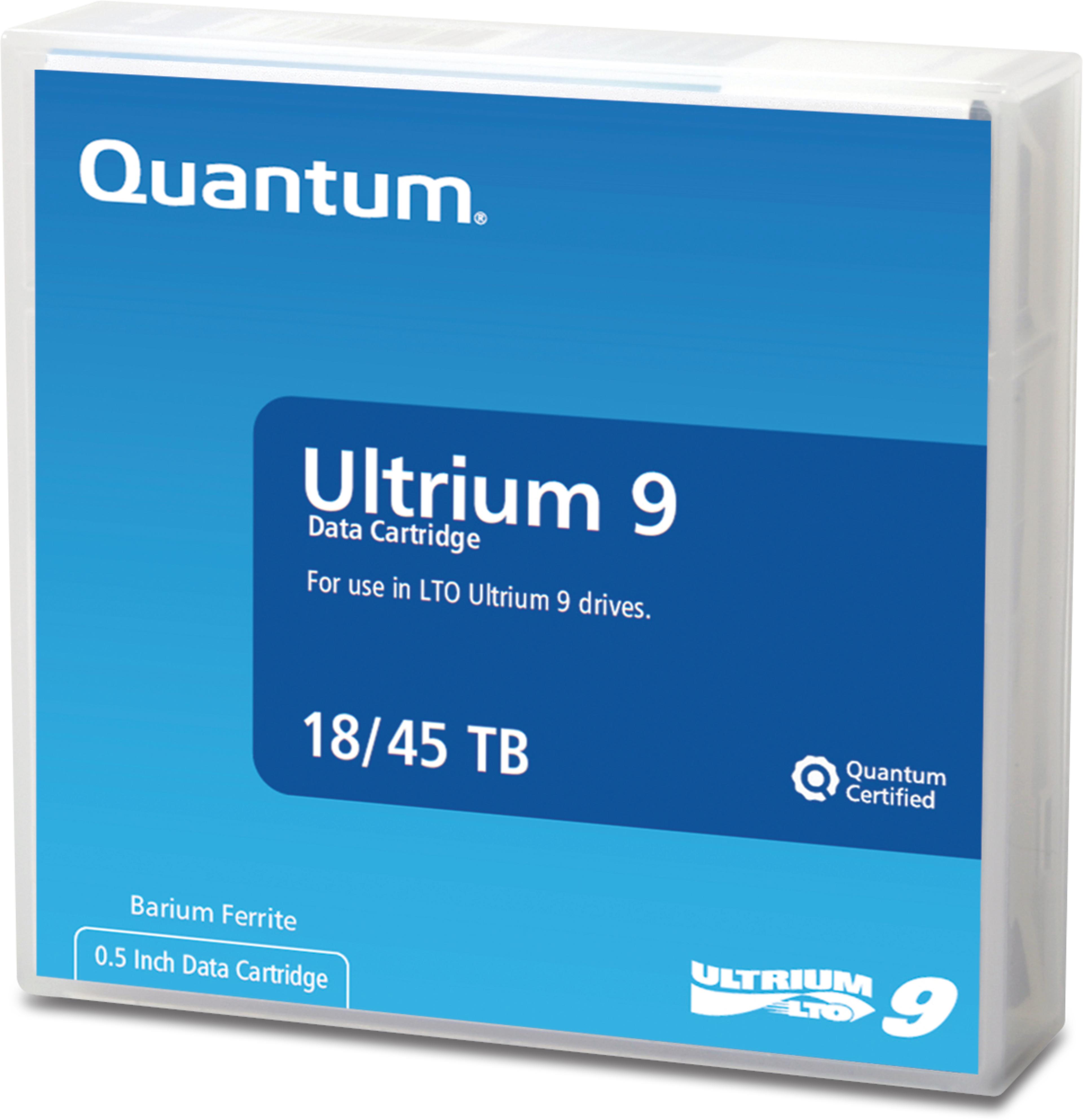 Quantum LTO-9 Ultrium Tape + Label