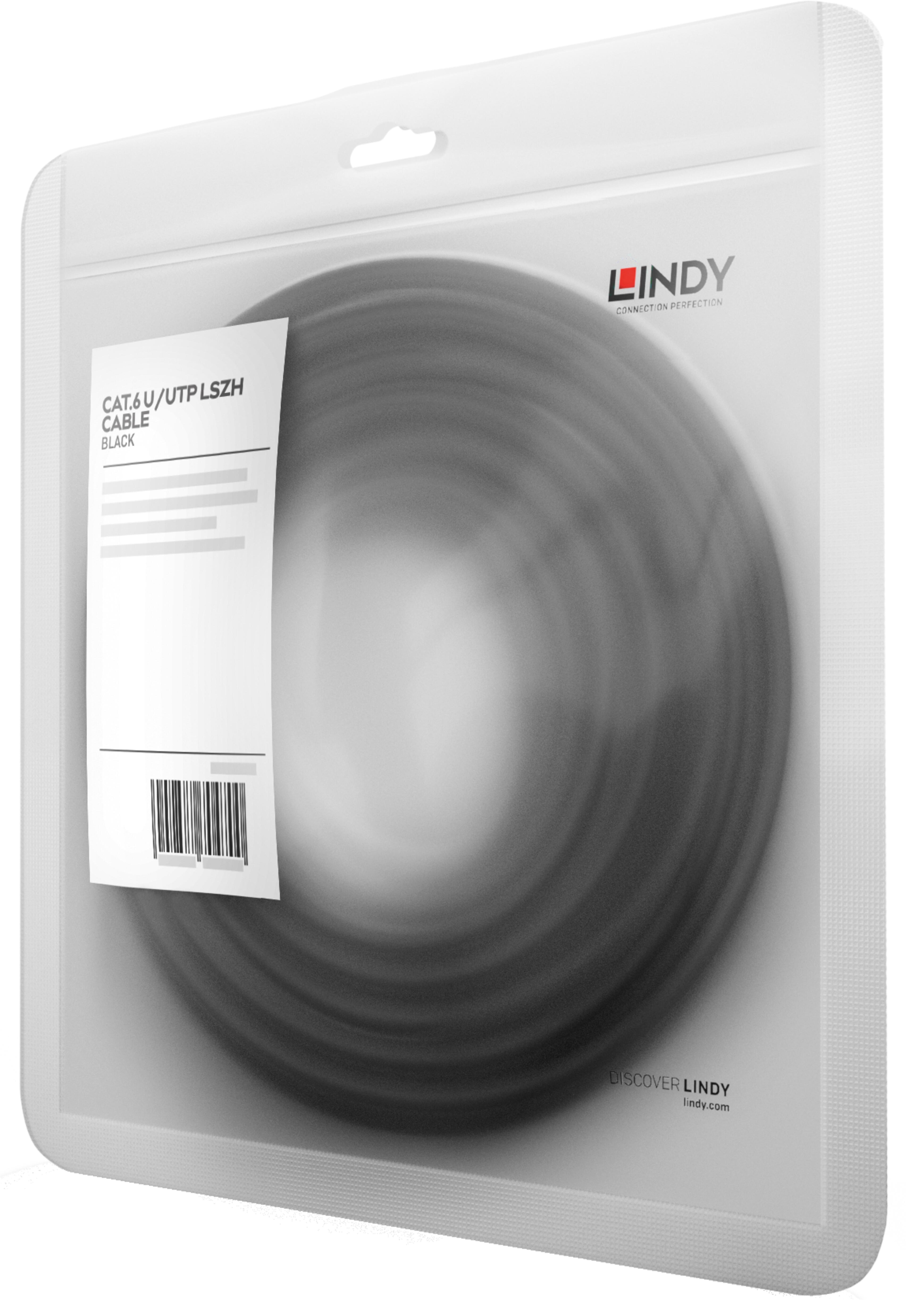 Patch Cable RJ45 U/UTP Cat6 10m Black