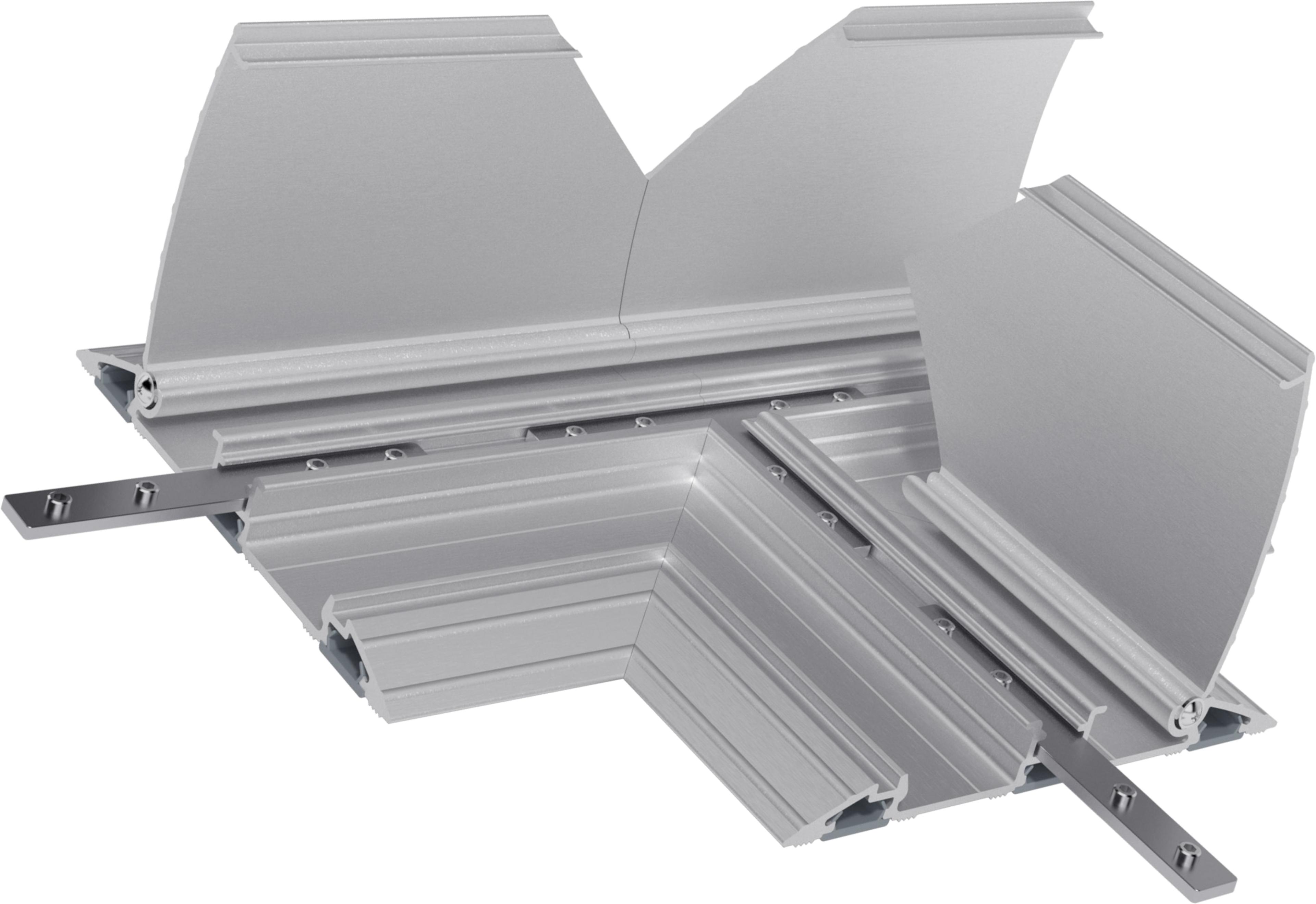 Cable Protector T-Piece 202x260x20mm Alu