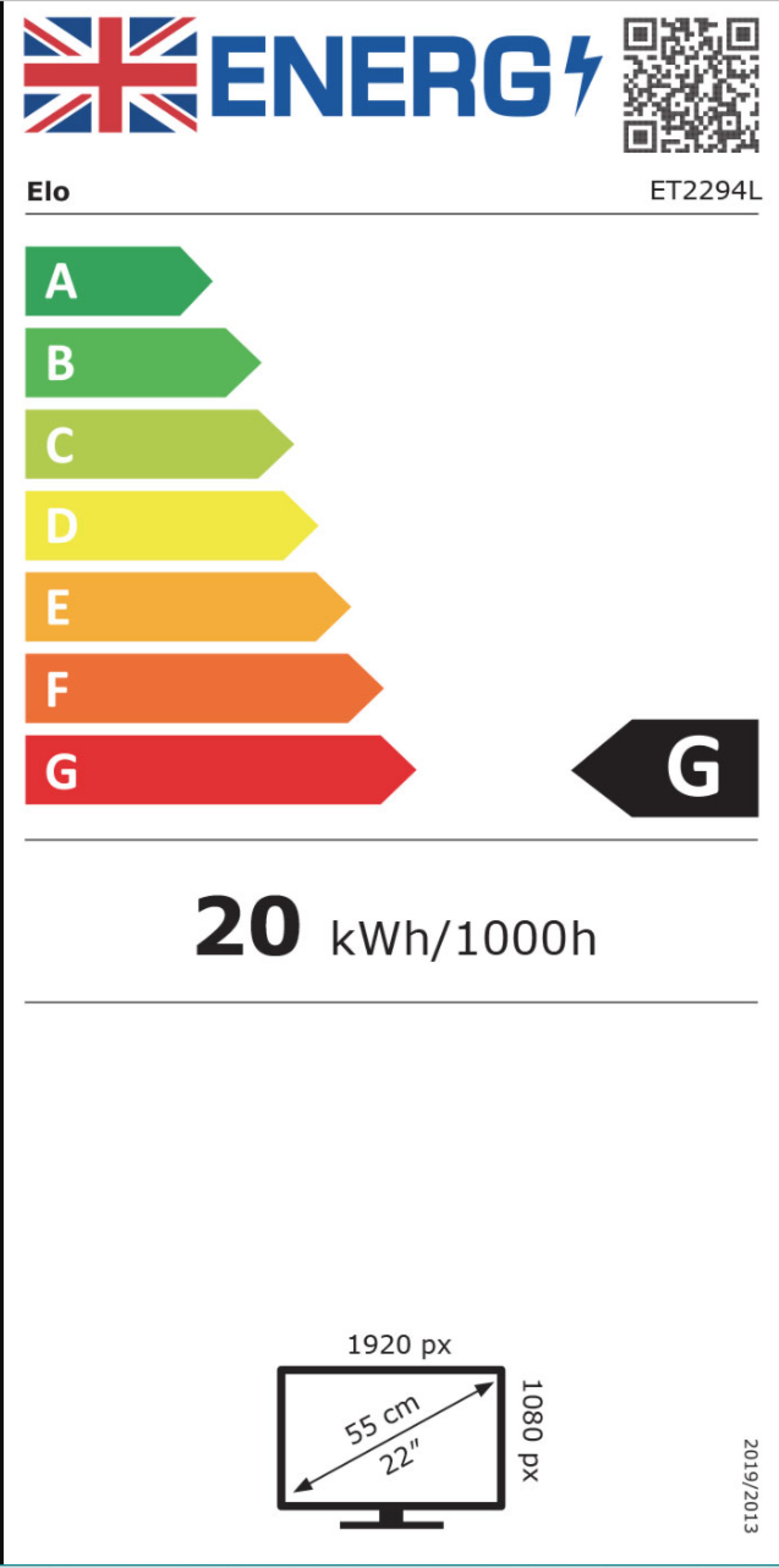 Elo 2294L Open Frame Touch Display