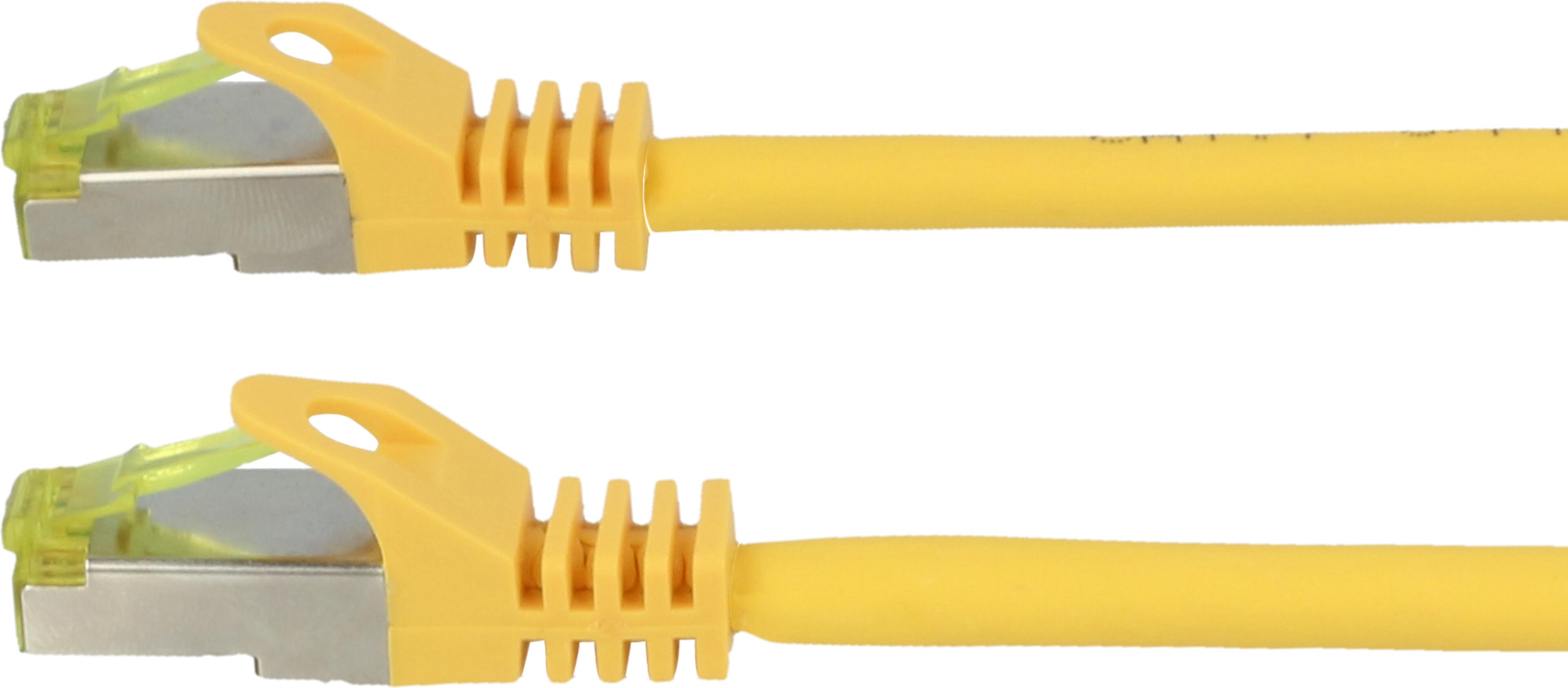 Patch Cable RJ45 S/FTP Cat6a 0.25m Yel