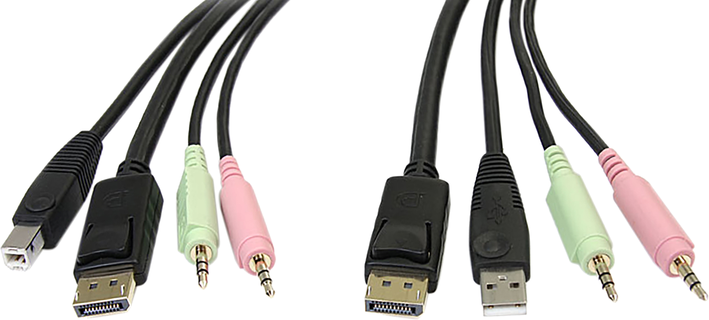 StarTech KVM Kabel DP,USB,Audio 1,8 m