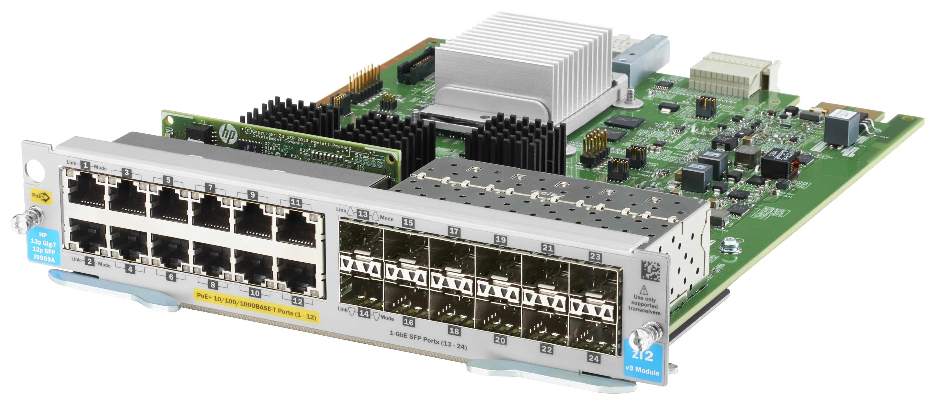 HPE Aruba 12x Gb PoE+/12x SFP v3 zl2 Mdl