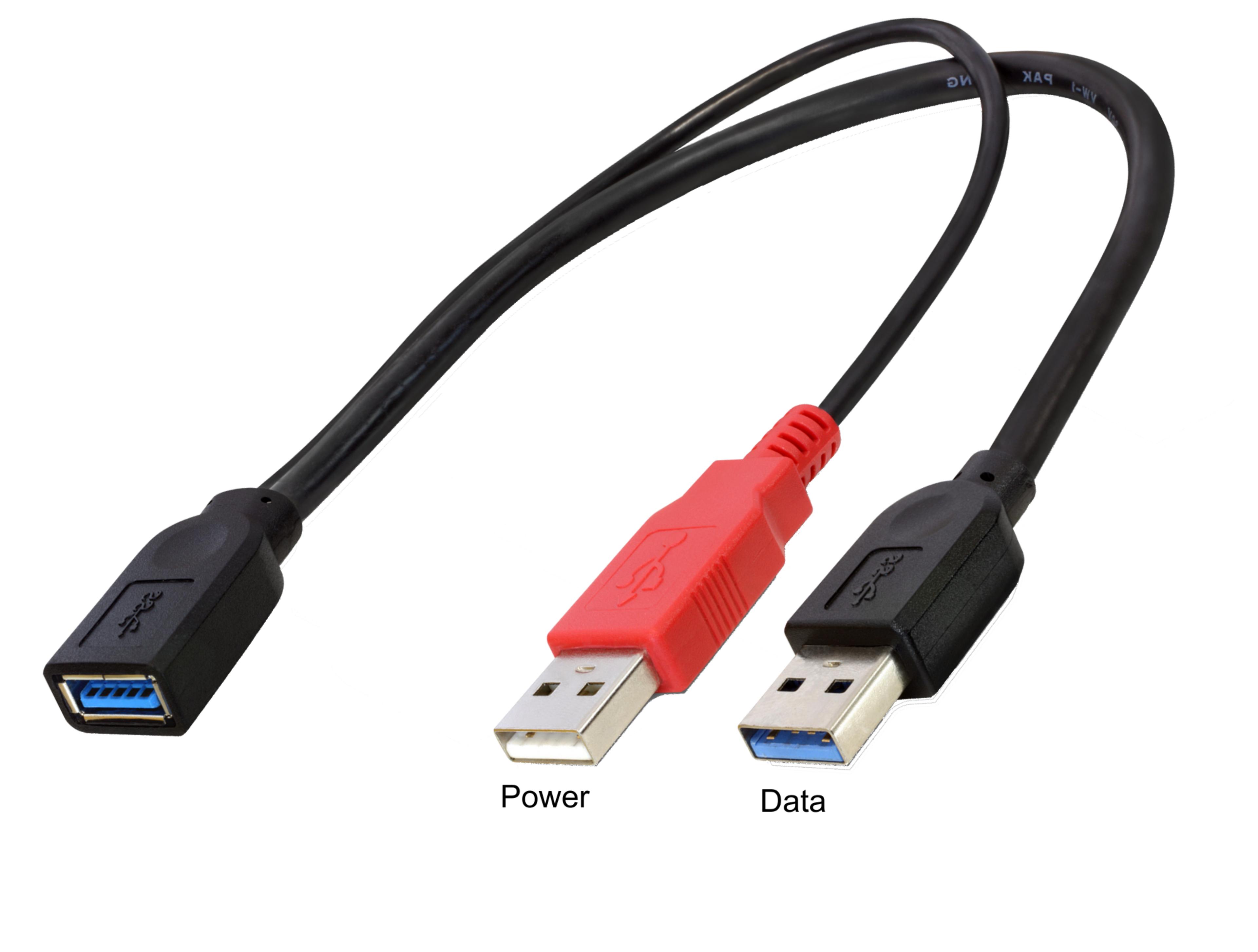 Delock USB Typ A Y-Verlängerung 0,3 m