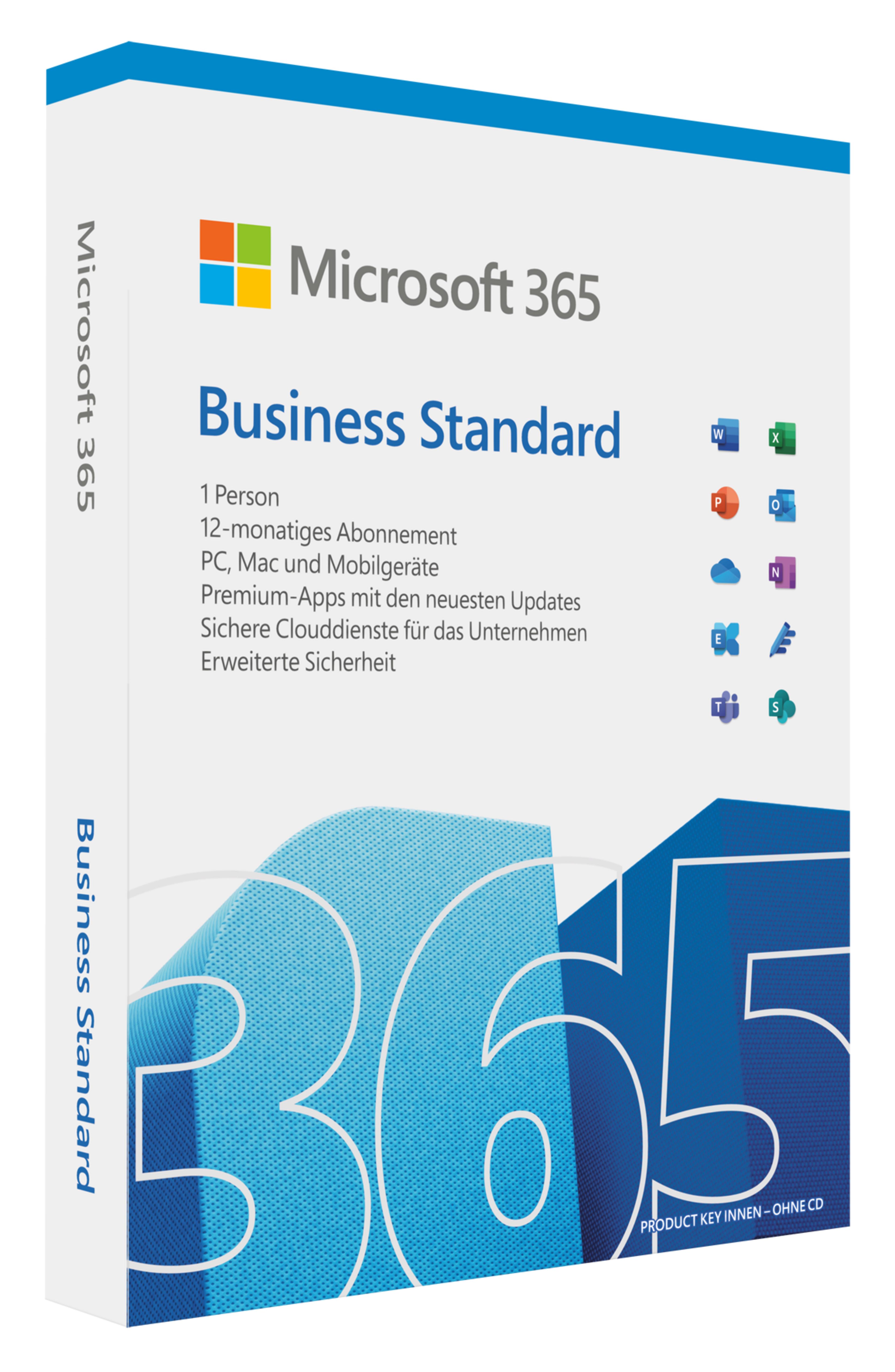 Microsoft M365 Business Standard 1 License Medialess
