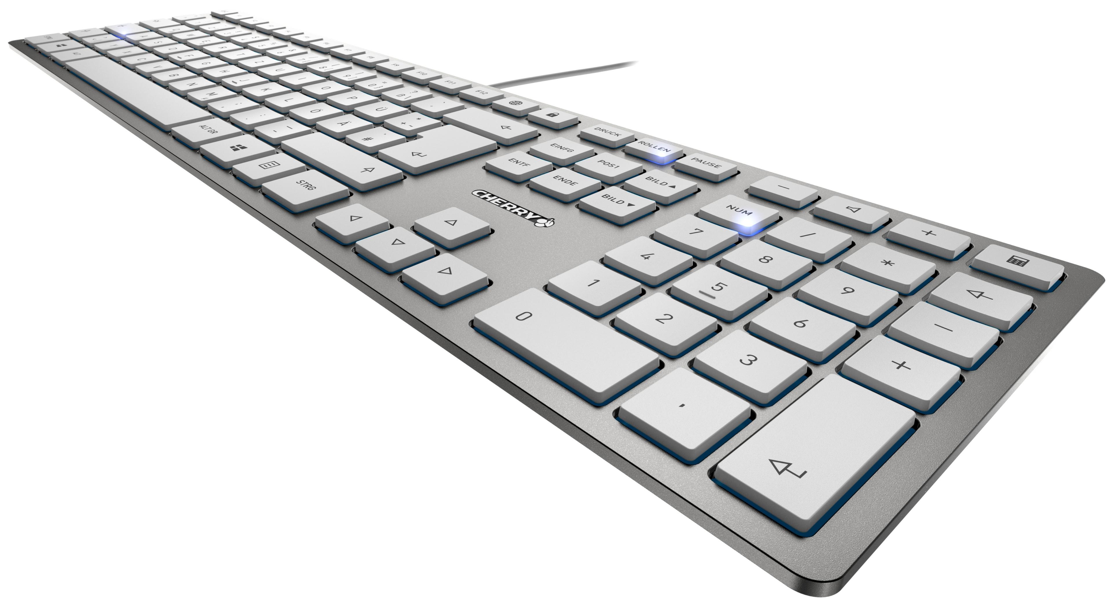Clavier CHERRY KC 6000 SLIM, argent