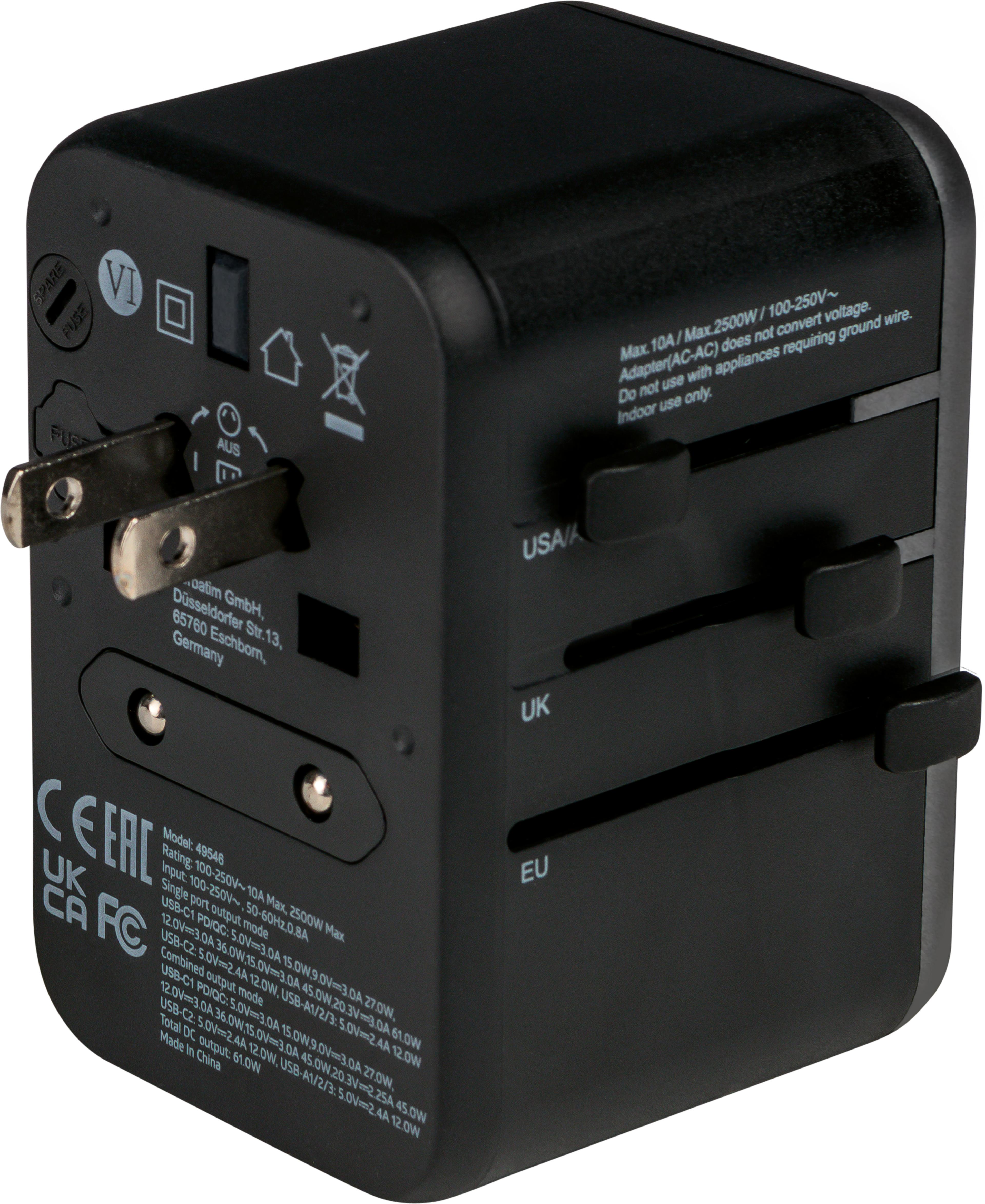Verbatim World + 5x USB Travel Adapter