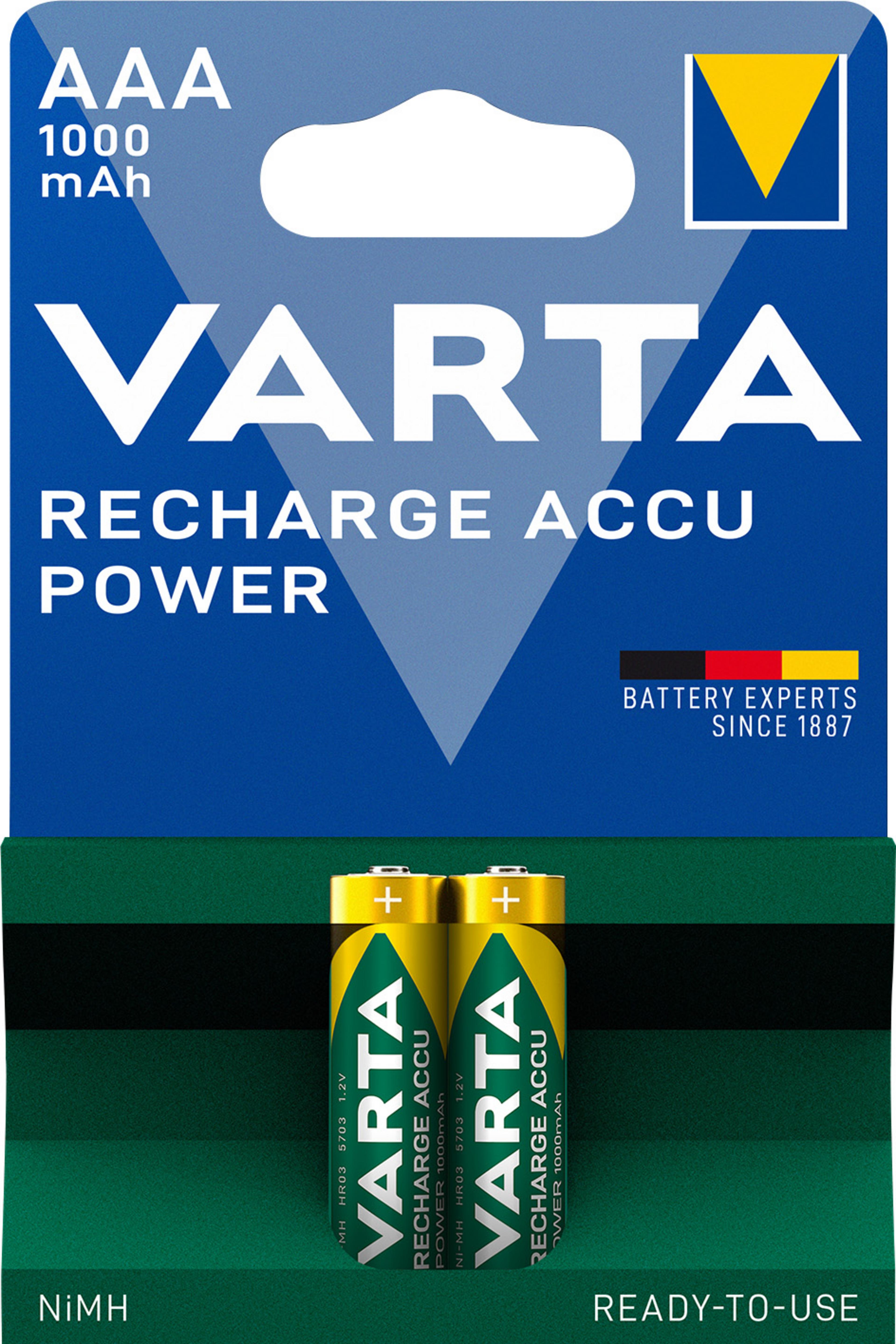 Varta Ready2Use HR03 Battery 2x AAA NiMH