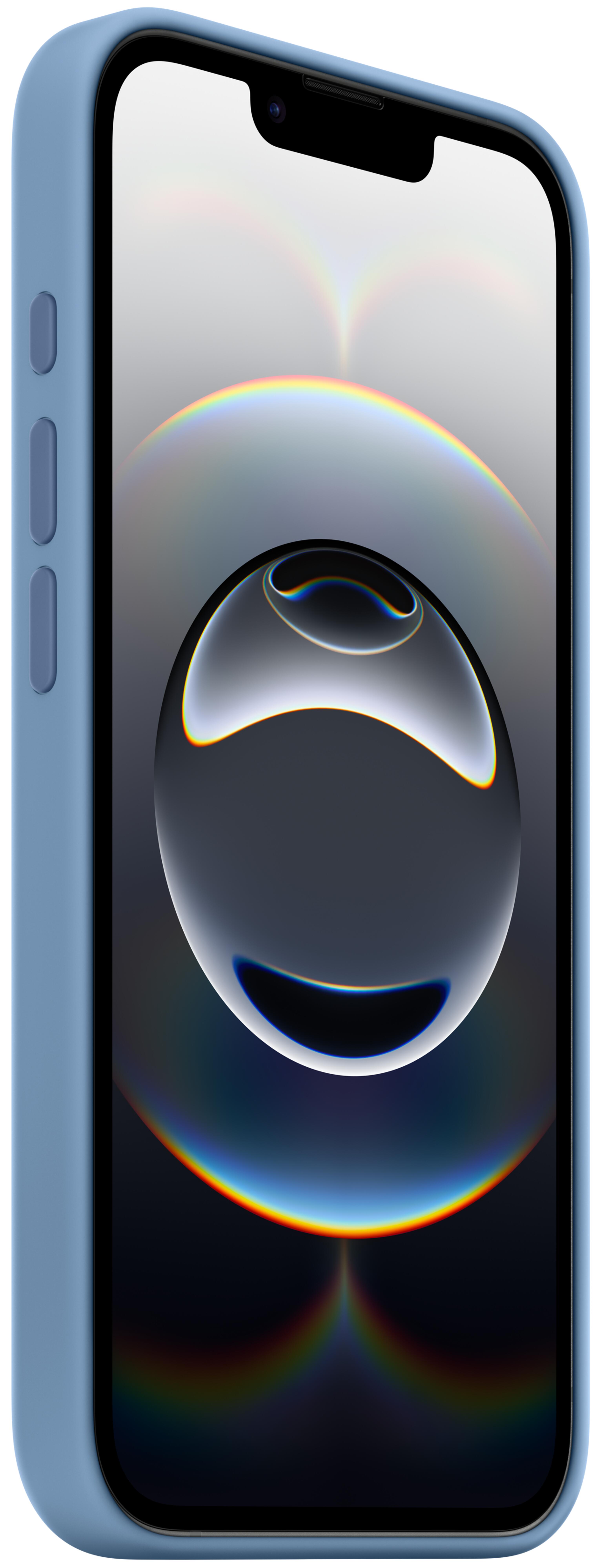 Coque silicone Apple iPhone 16e, bleu