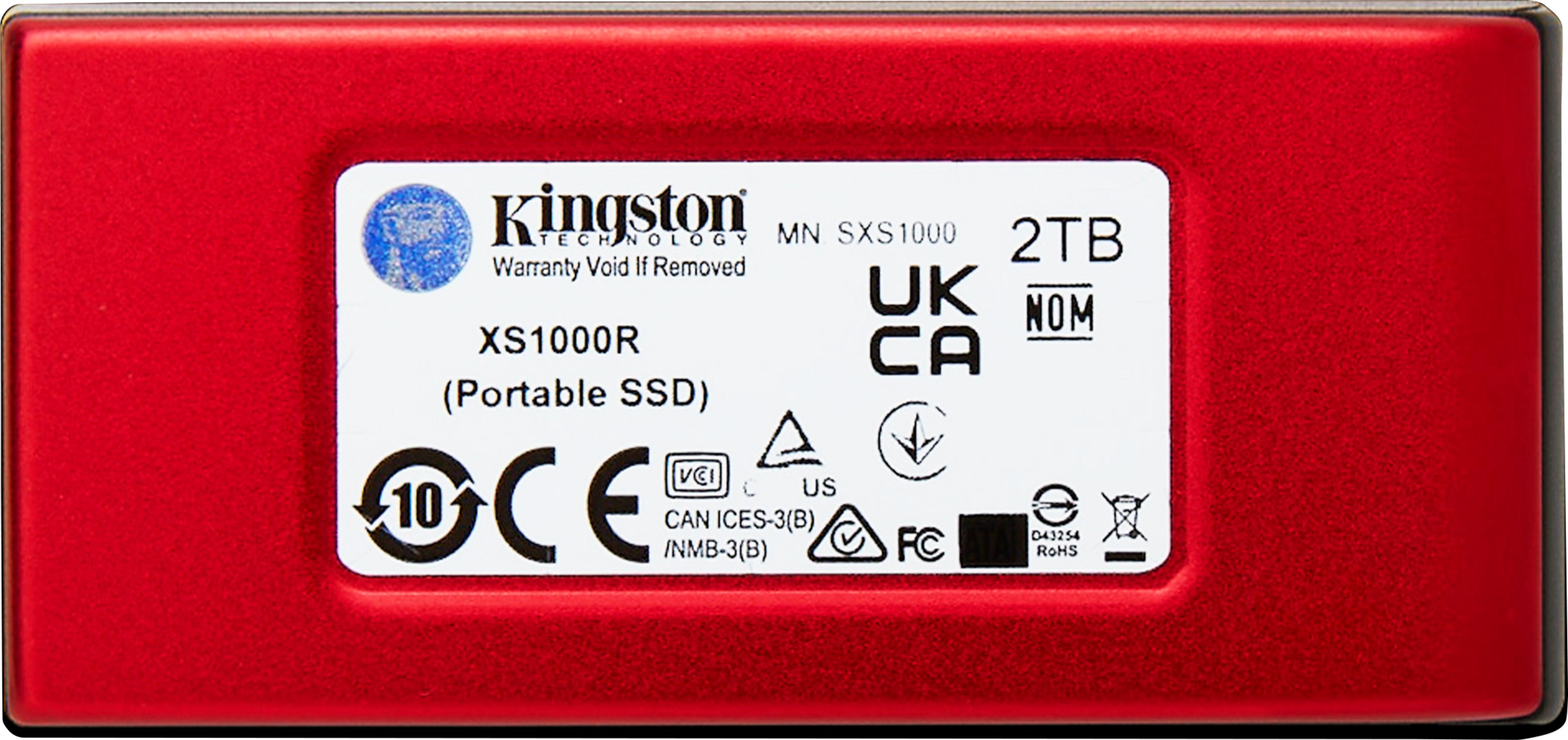 Kingston XS1000 2TB SSD Red