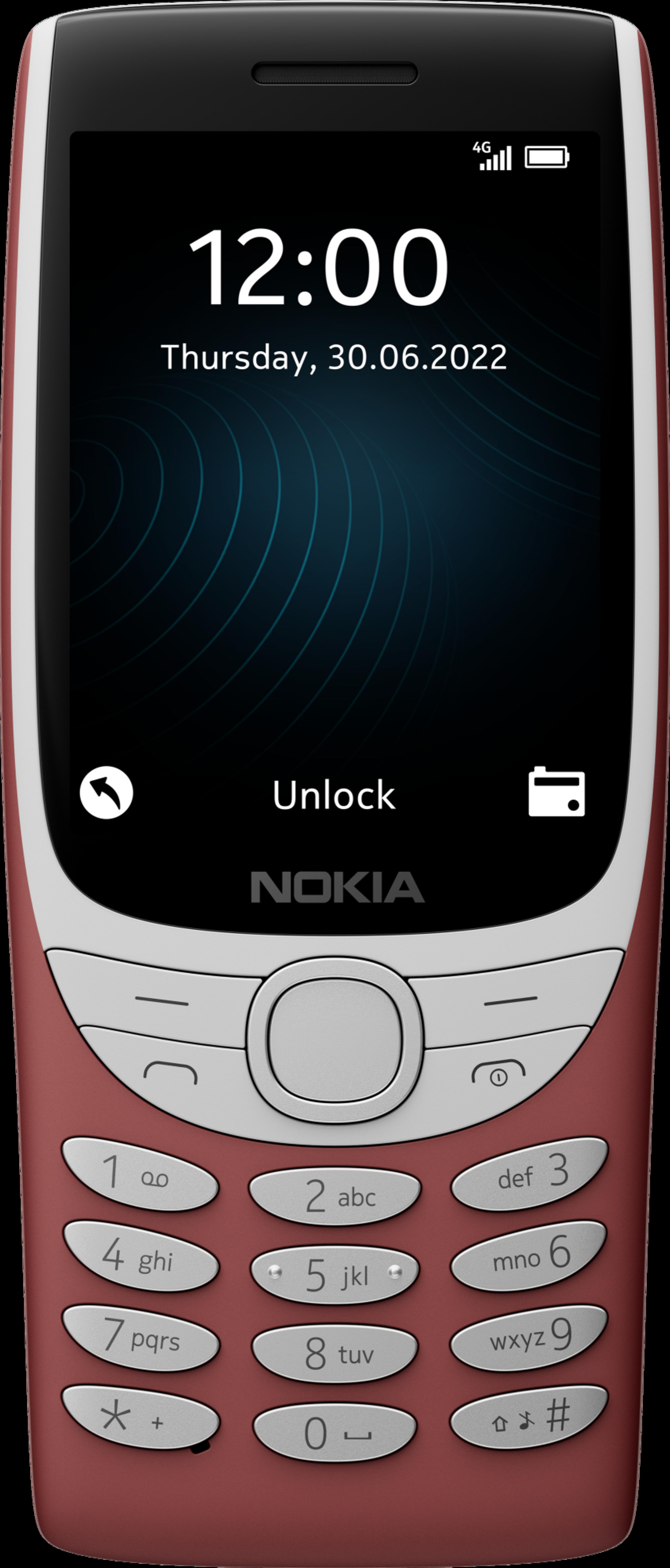 Nokia 8210 4G 48/128MB Mobile Phone Red