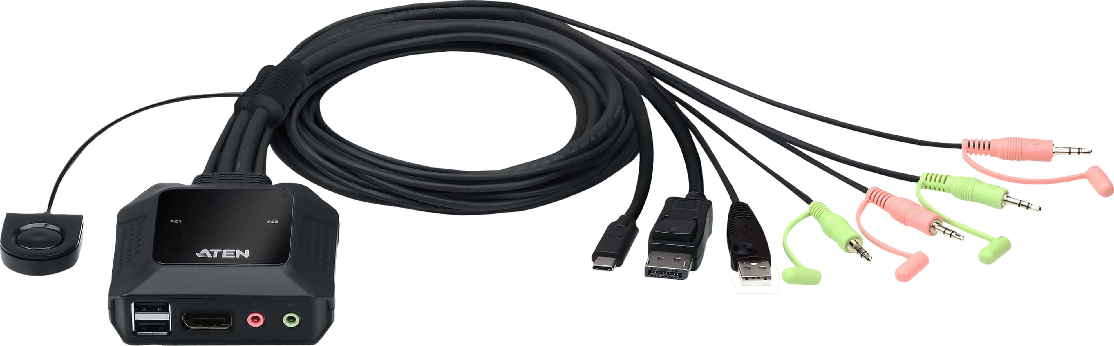 ATEN CS52DP KVM-Switch DP/Typ C 2-Port
