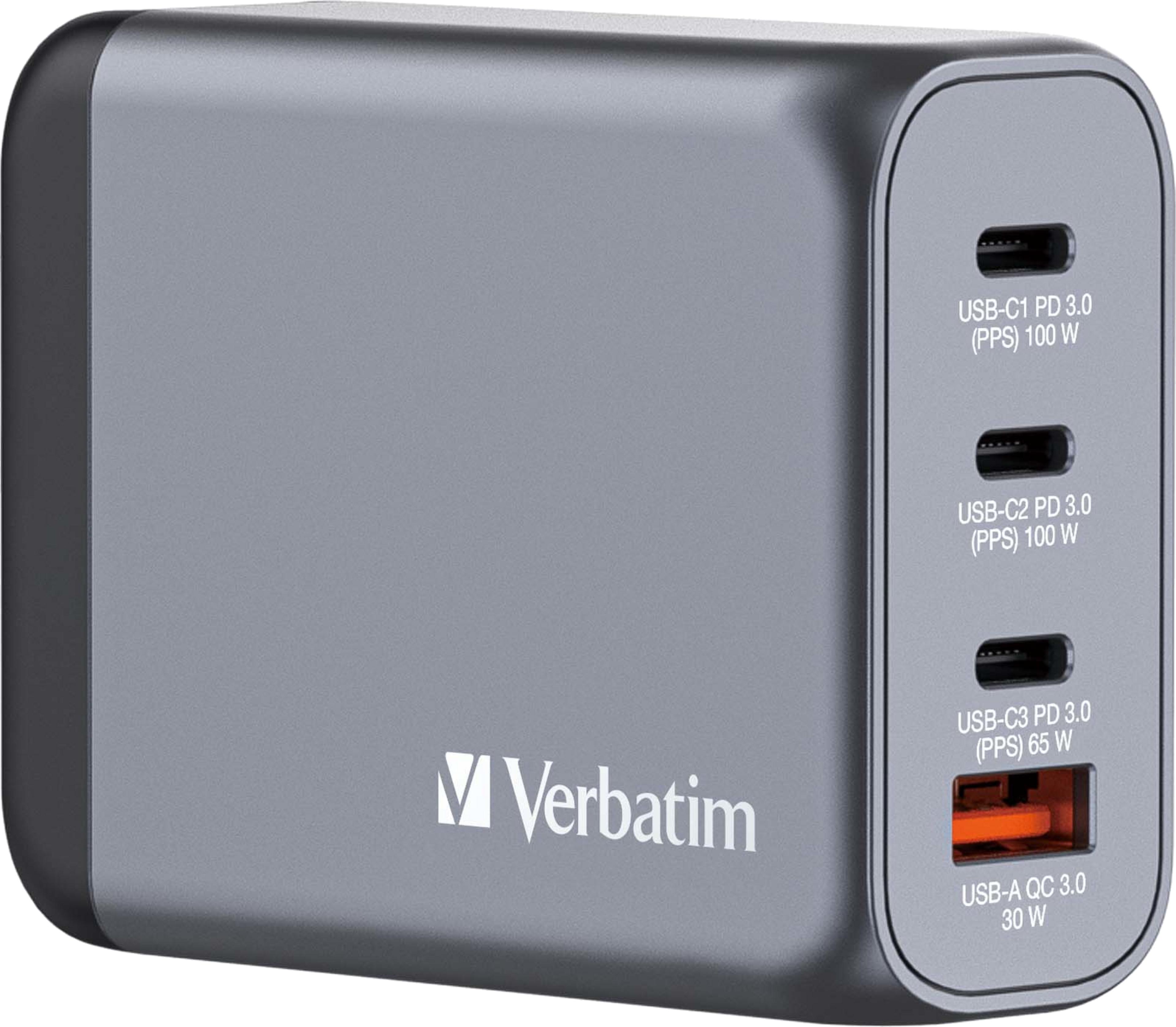Verbatim 100 W 4-Port GaN Ladeadapter