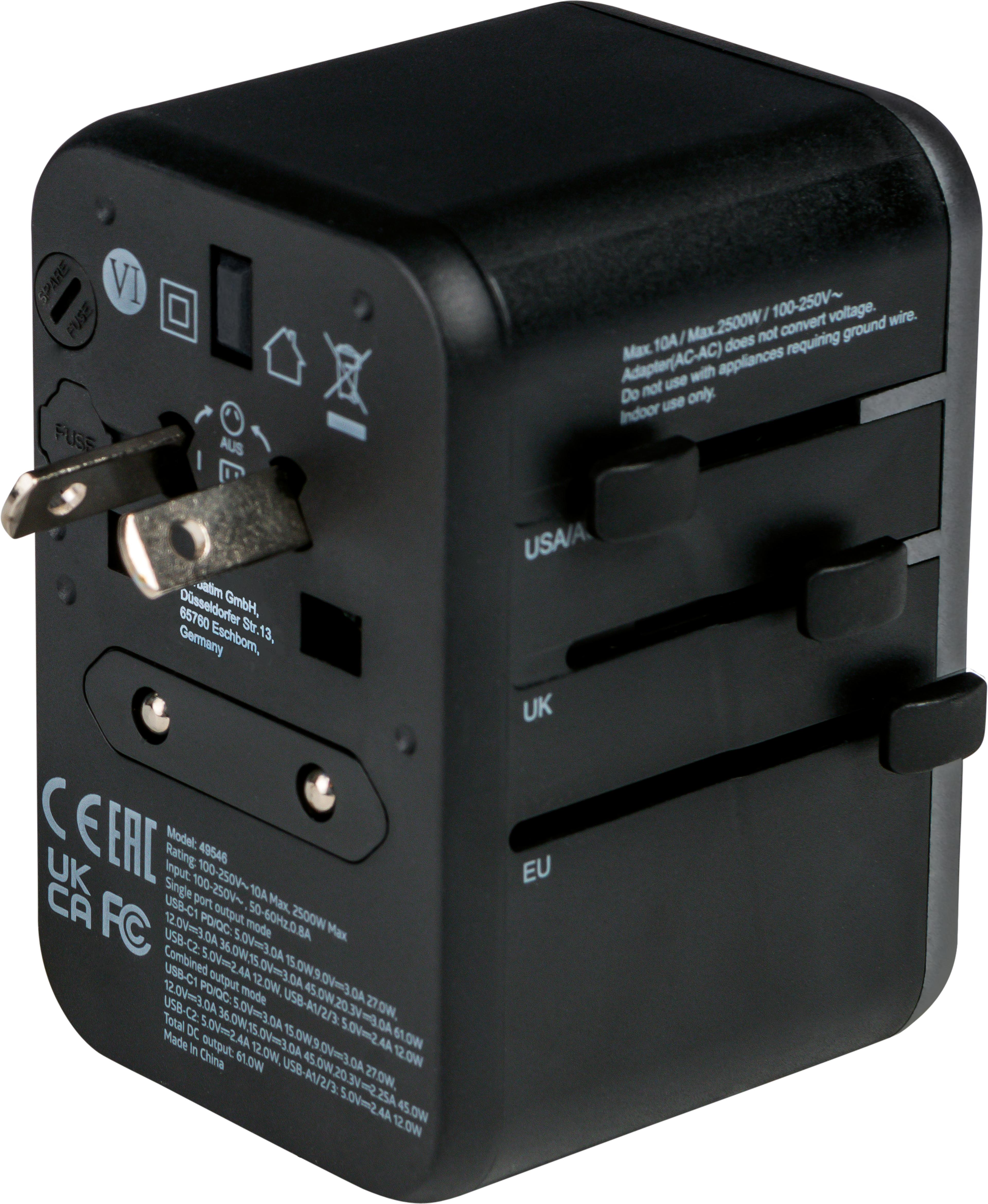 Verbatim World + 5x USB Travel Adapter