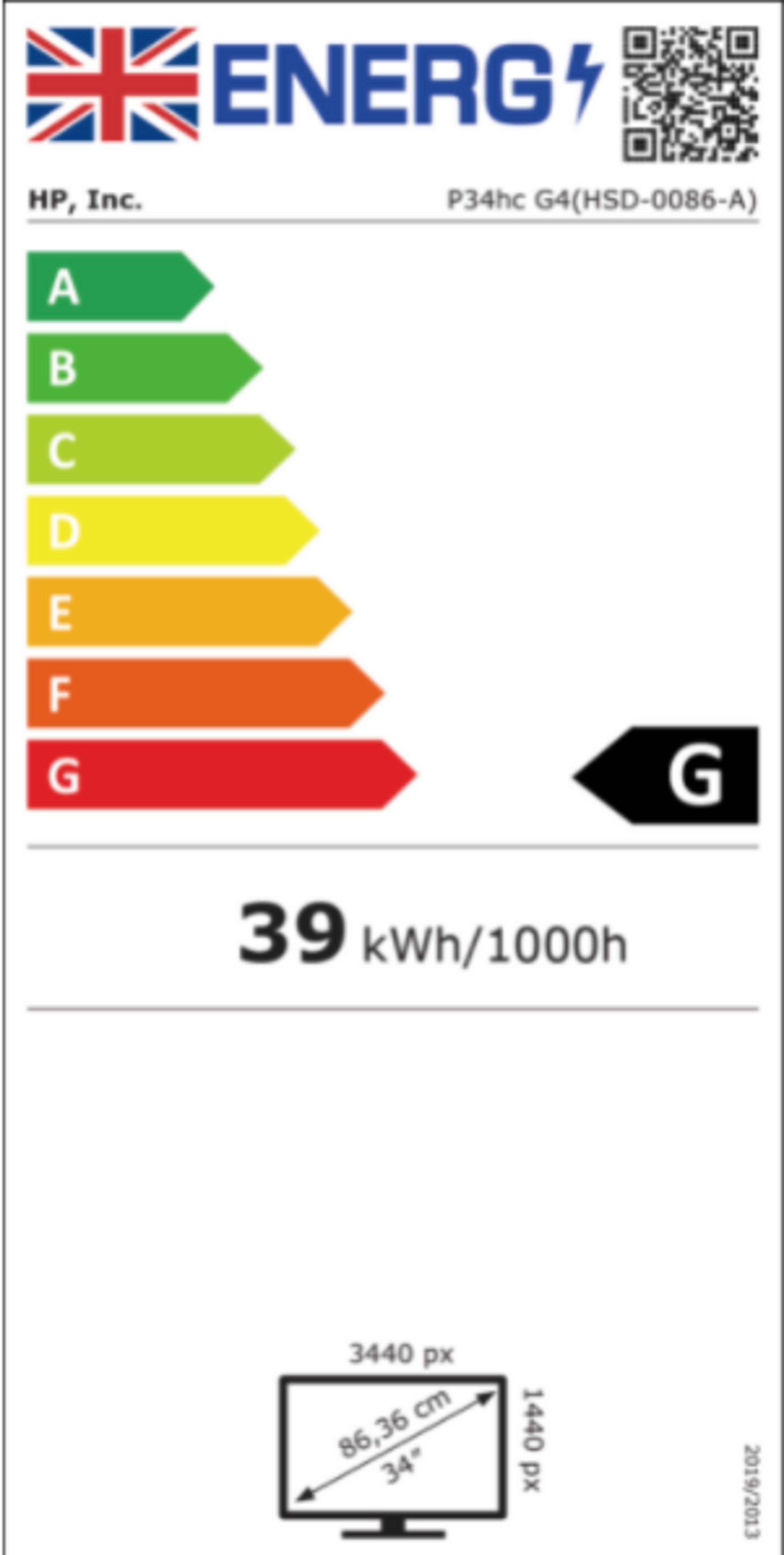 HP P34hc G4 Curved Monitor